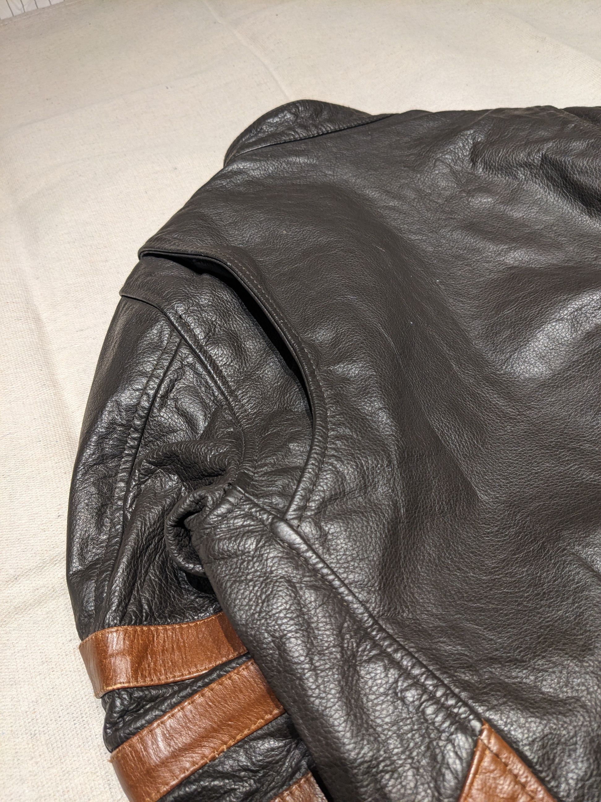Other Vintage Leather Cafe Racer Moto Jacket men's S/ M Size US S / EU 44-46 / 1 - 7 Thumbnail