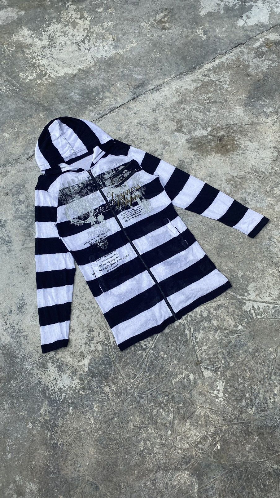 image of Avant Garde x Seditionaries Punk Hooded Knitwear Kurt Cobain in Black, Men's (Size Medium)