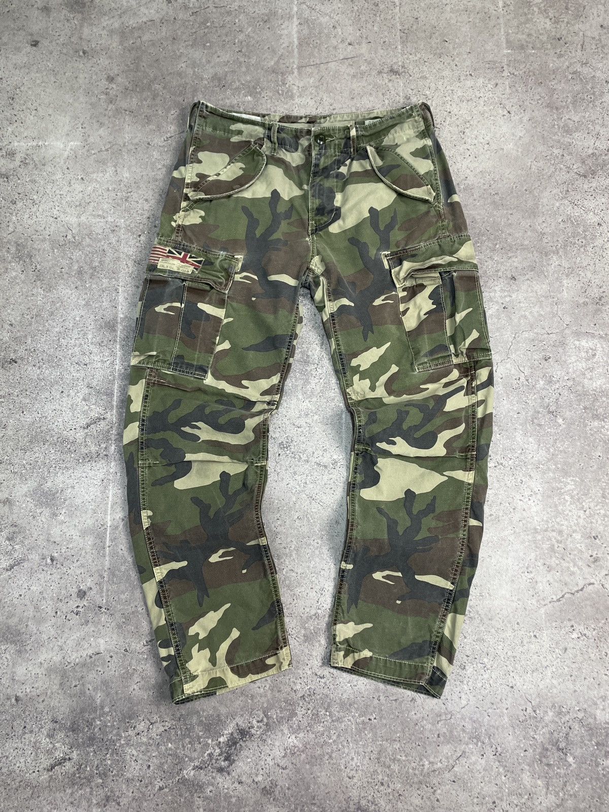 Denim & Supply Ralph Lauren Vintage Polo Ralph Lauren Camo Cargo Pants Y2K Military Size US 32 / EU 48 - 5 Thumbnail