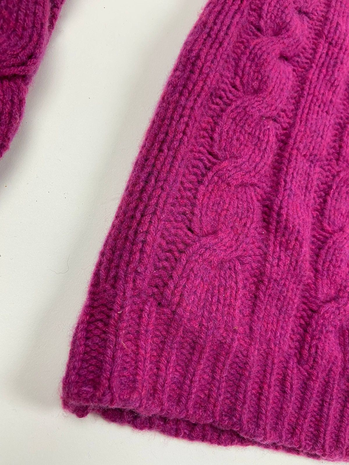Acne Studios Acne Cable Knit Sweater Pink Lambswool Chunky CrewneckJumper Size XL / US 12-14 / IT 48-50 - 5 Thumbnail