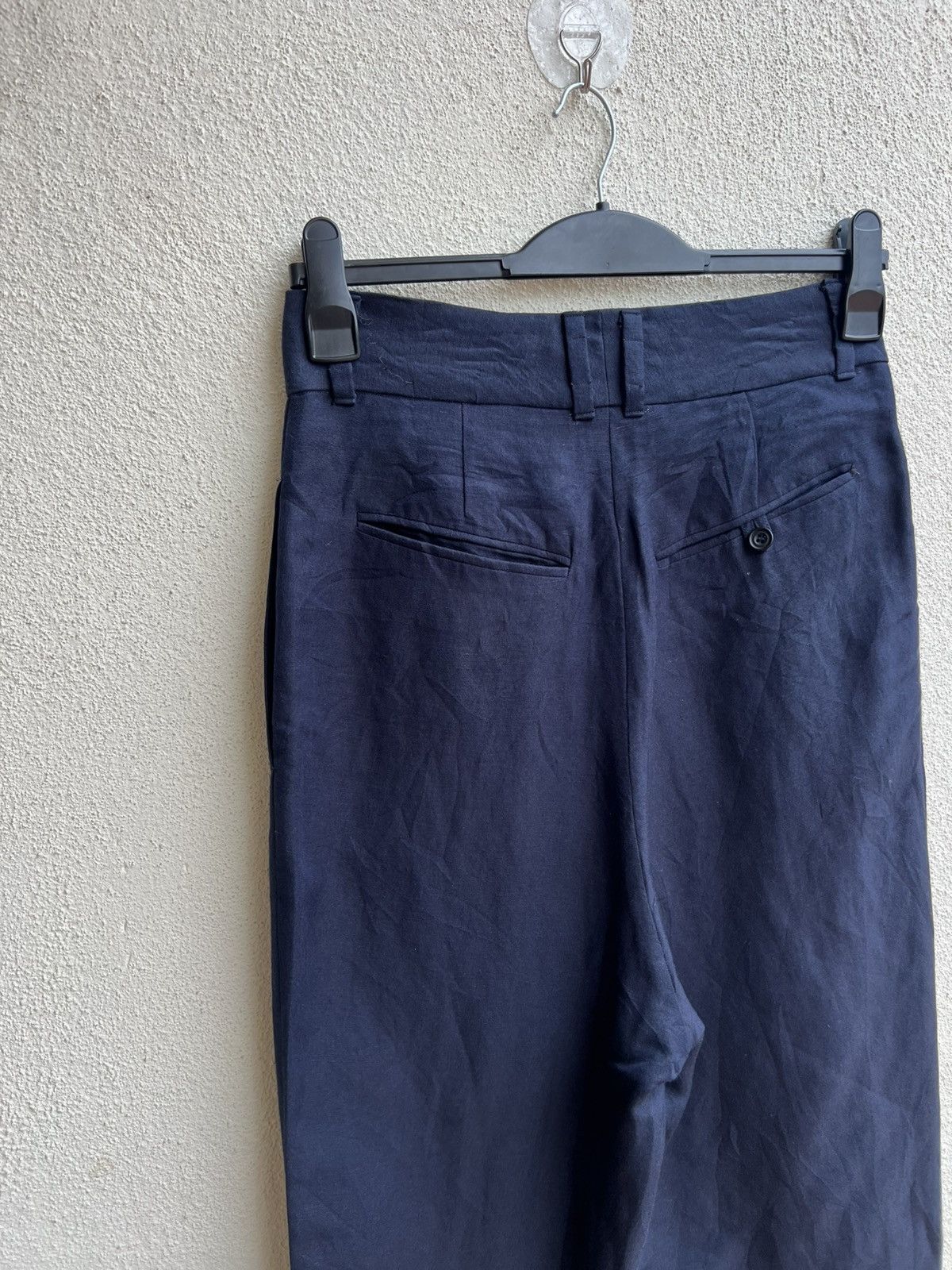 ato Ato Made in Japan Navy Blue Linen Trouser Pant Size US 29 - 14 Thumbnail