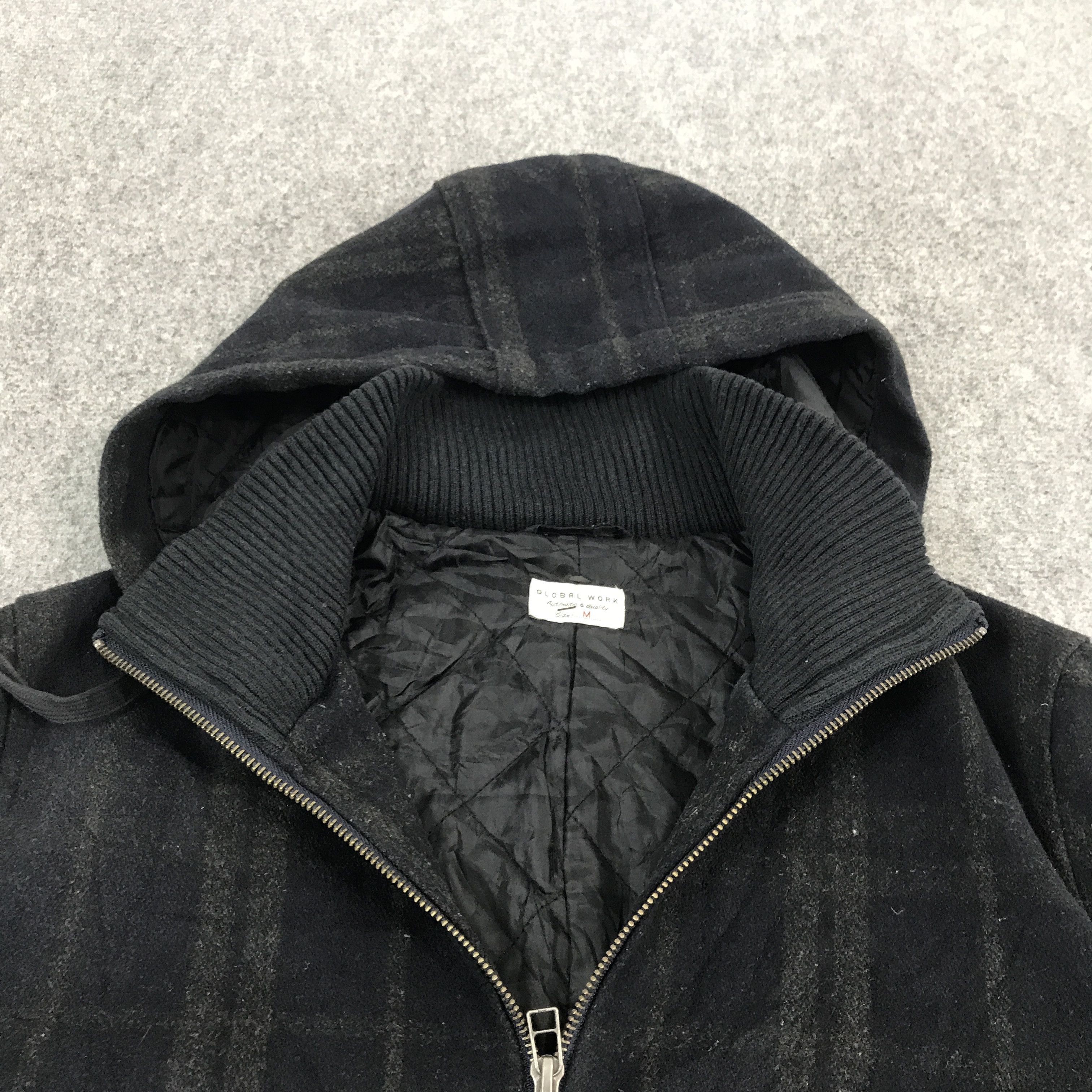 Global Work × Japanese Brand global work Wool hoodie jacket Size US M / EU 48-50 / 2 - 5 Thumbnail
