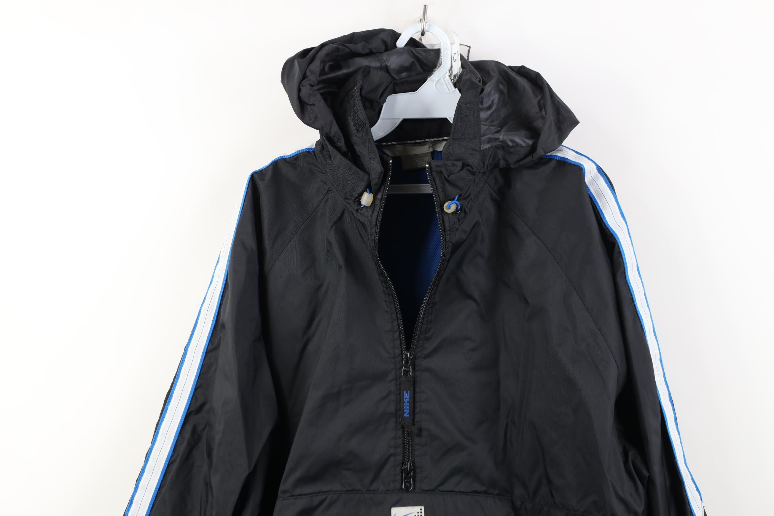 Nike Vintage Nike Center Swoosh Hooded Anorak Windbreaker Jacket Size US M / EU 48-50 / 2 - 2 Thumbnail