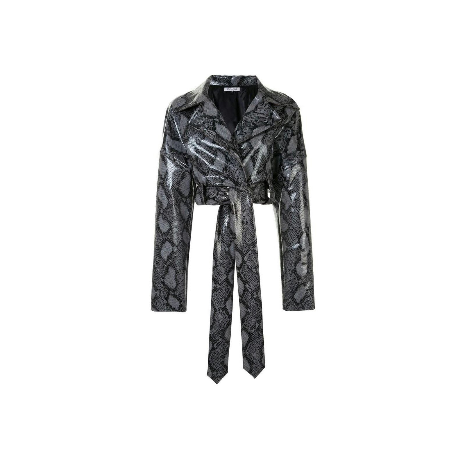 LaQuan Smith LaQuan Smith Teddy Bear Python-Print Jacket Size M / US 6-8 / IT 42-44 - 1 Thumbnail