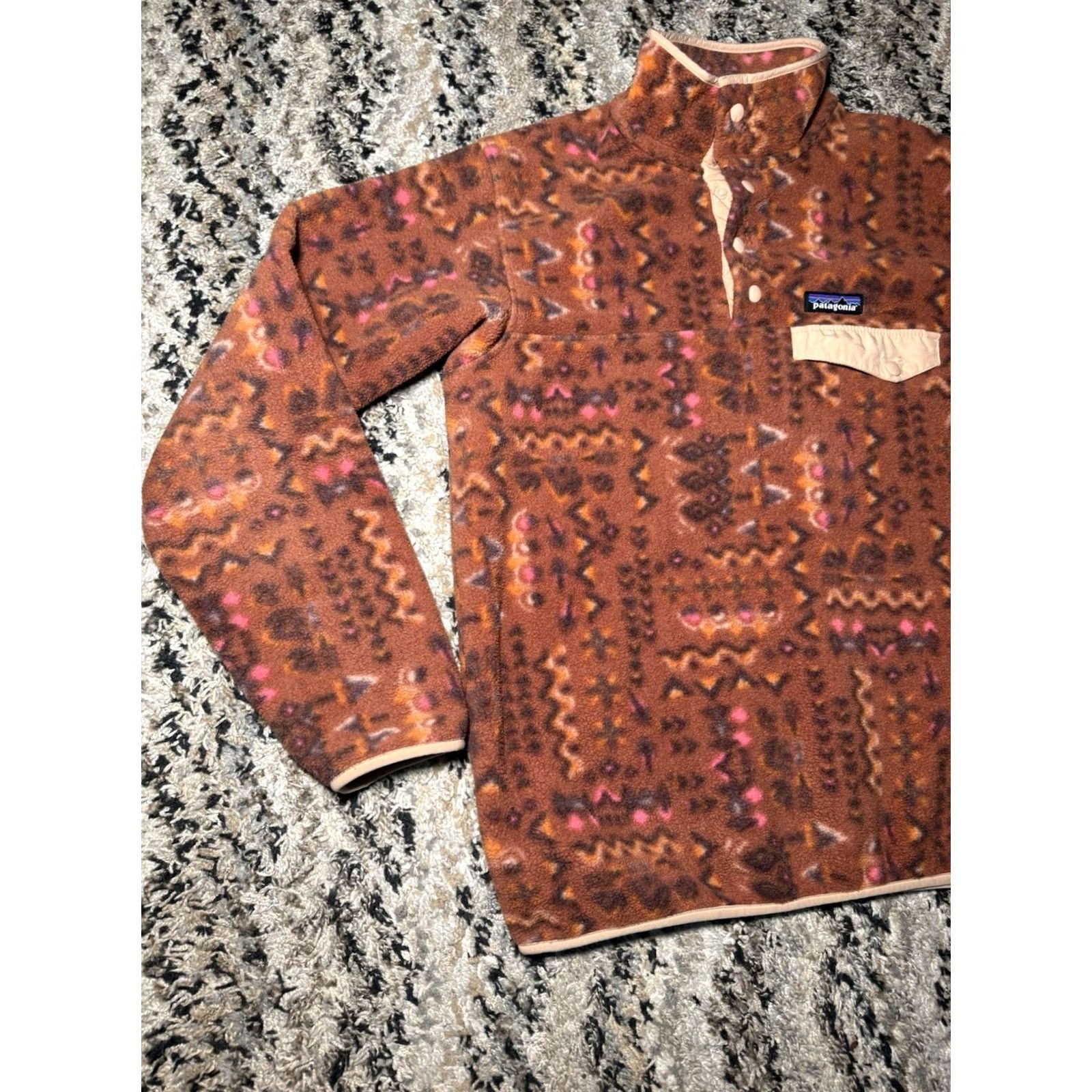 Patagonia Patagonia Synchilla Snap T Fleece Womens XS Aztec Wandering Woods **AS IS FLAWS* Size XS / US 0-2 / IT 36-38 - 3 Thumbnail