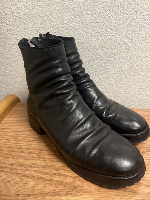 Black Back Zip Boots Vibram 788V