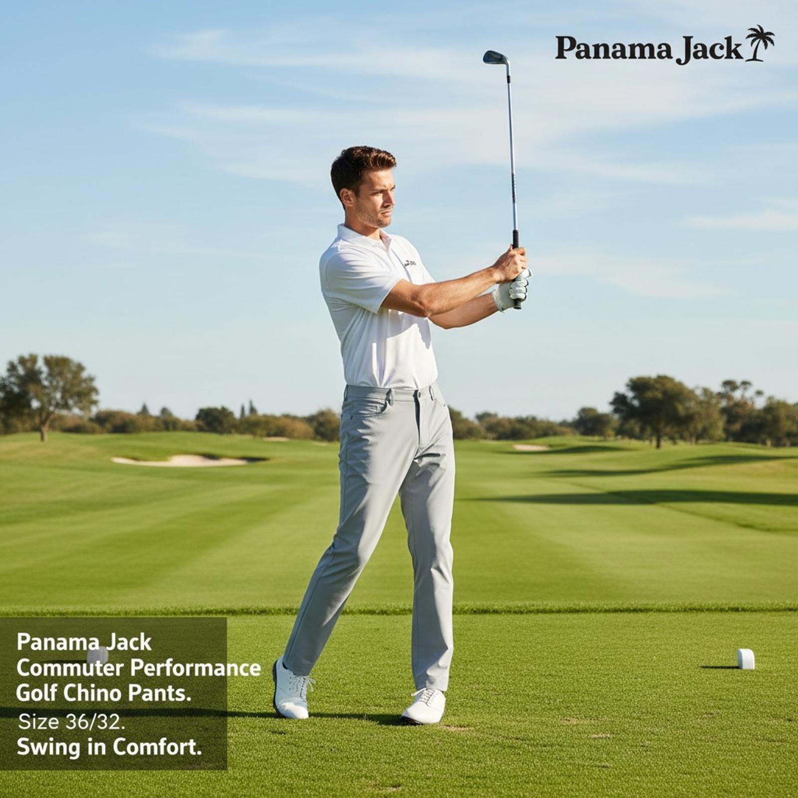 Panama Jack Panama Jack Commuter Performance Golf Chino Pants Size 36/32 Size US 36 / EU 52 - 2 Thumbnail
