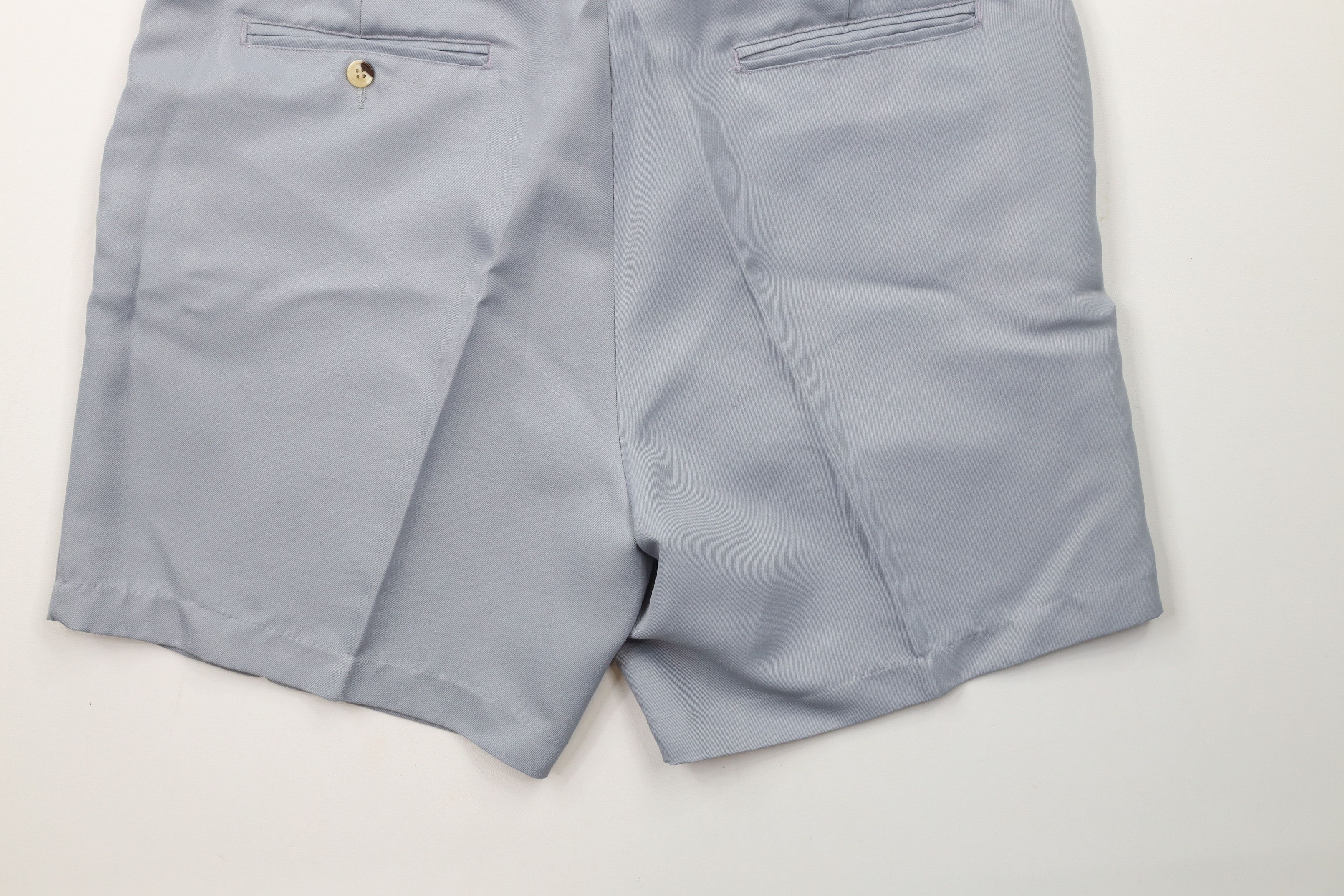 Vintage Vintage 70s Streetwear Blank Above Knee Knit Shorts Gray USA Size US 34 / EU 50 - 11 Thumbnail