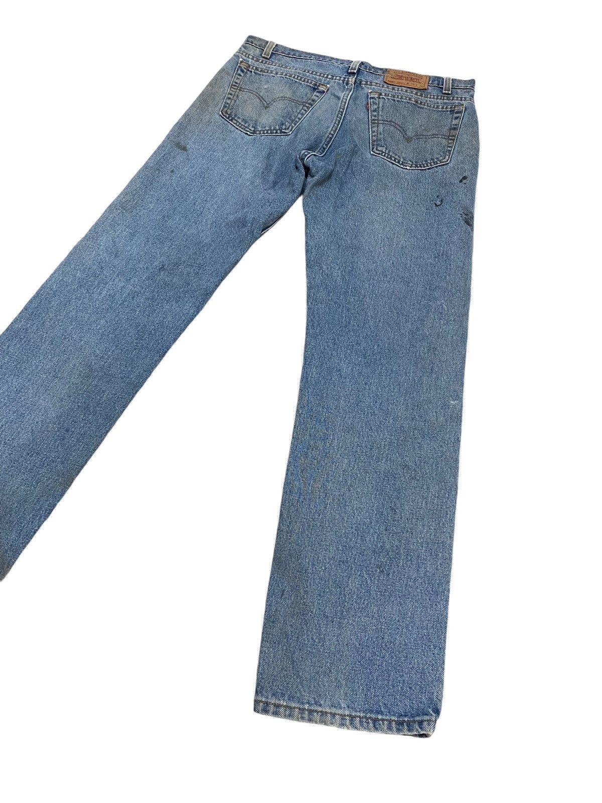 Levi's × Vintage Vintage 90s levis 505 regular fit straight leg distressed Size US 36 / EU 52 - 5 Thumbnail