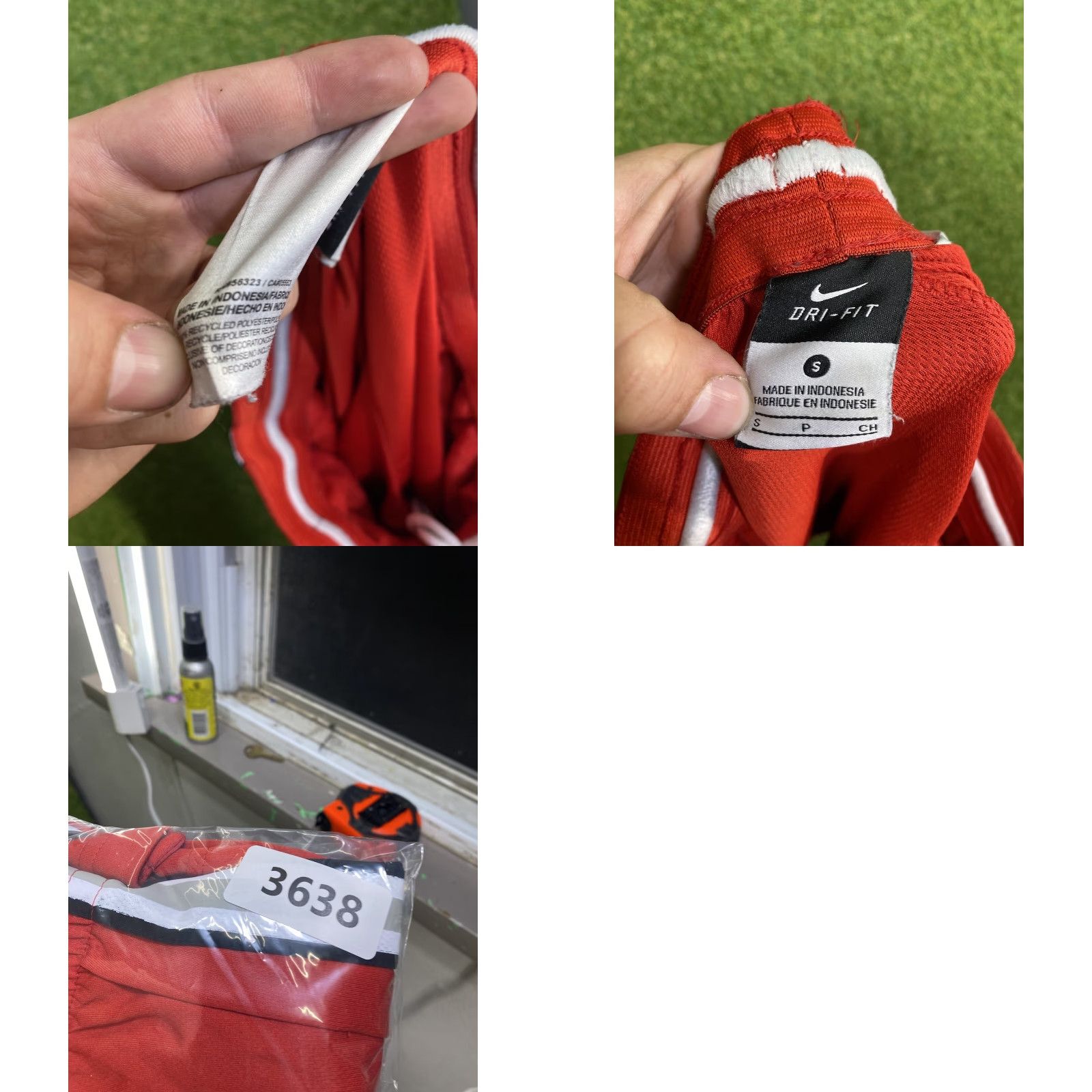 Nike Nike Ohio State Buckeyes Shorts Mens Small Loose Fit Red Athletic Stripe OSU Size US 29 - 9 Thumbnail