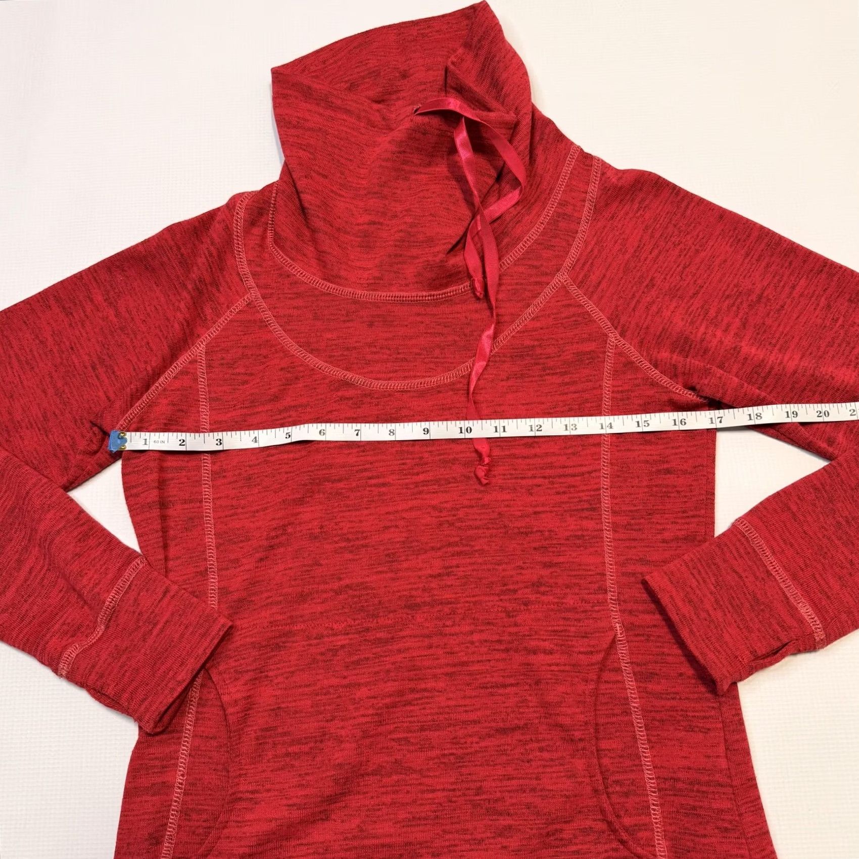 Vintage Kuhl Pullover Sweatshirt Womens Small Red Cowl Neck Thumbholes Pocket Hiking Size S / US 4 / IT 40 - 6 Thumbnail