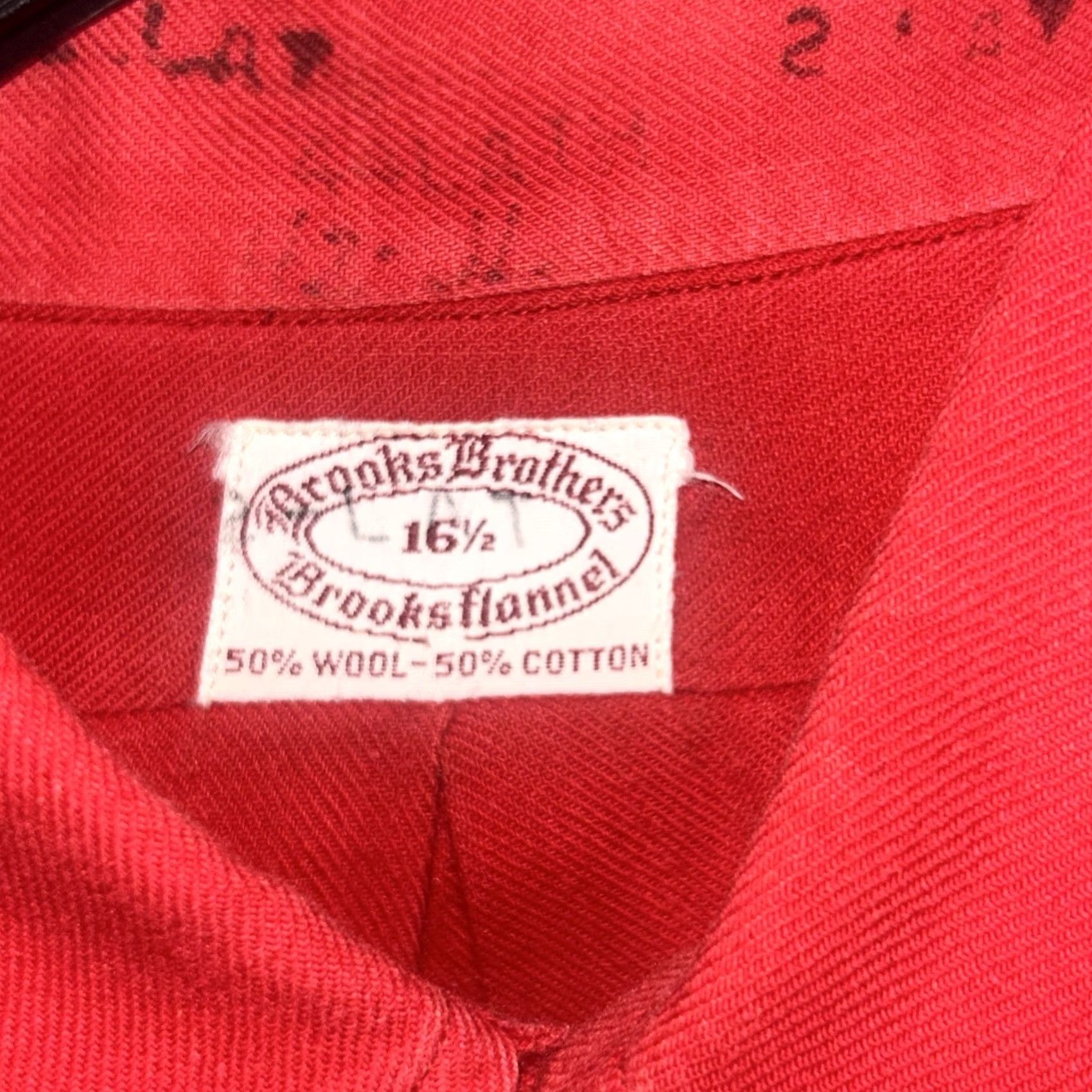 Brooks Brothers VINTAGE Brooks Brothers Red Cotton Flannel Long Shirt 16.5 USA Made Shirt Mens 60s USA Red Flannel Size US XL / EU 56 / 4 - 3 Thumbnail
