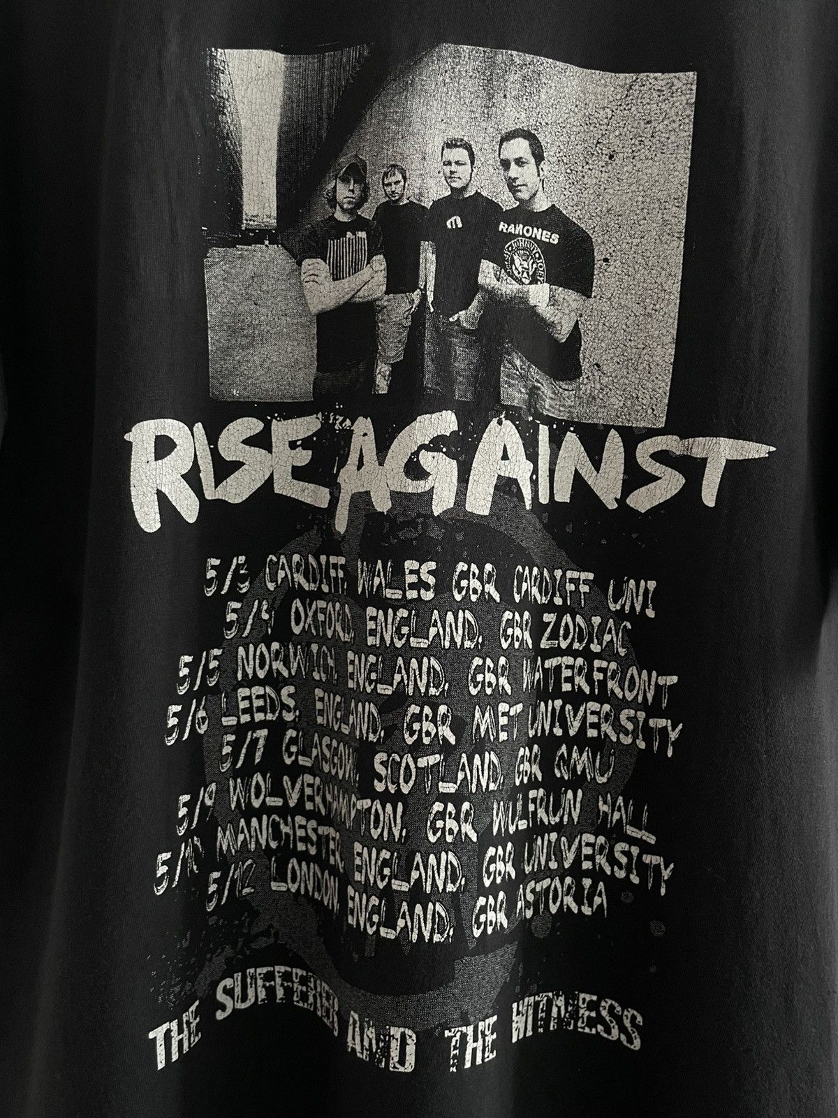 Band Tees Vintage Rise Against 2006 The Sufferer & The Witness T-Shirt Size US M / EU 48-50 / 2 - 5 Thumbnail