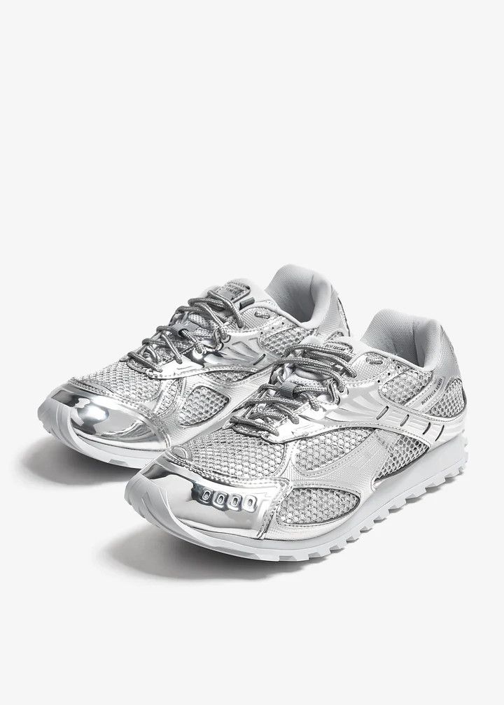 Bottega Veneta BOTTEGA VENETA Orbit silver running sneakers 7 / 37 Size US 7 / IT 37 - 1 Thumbnail