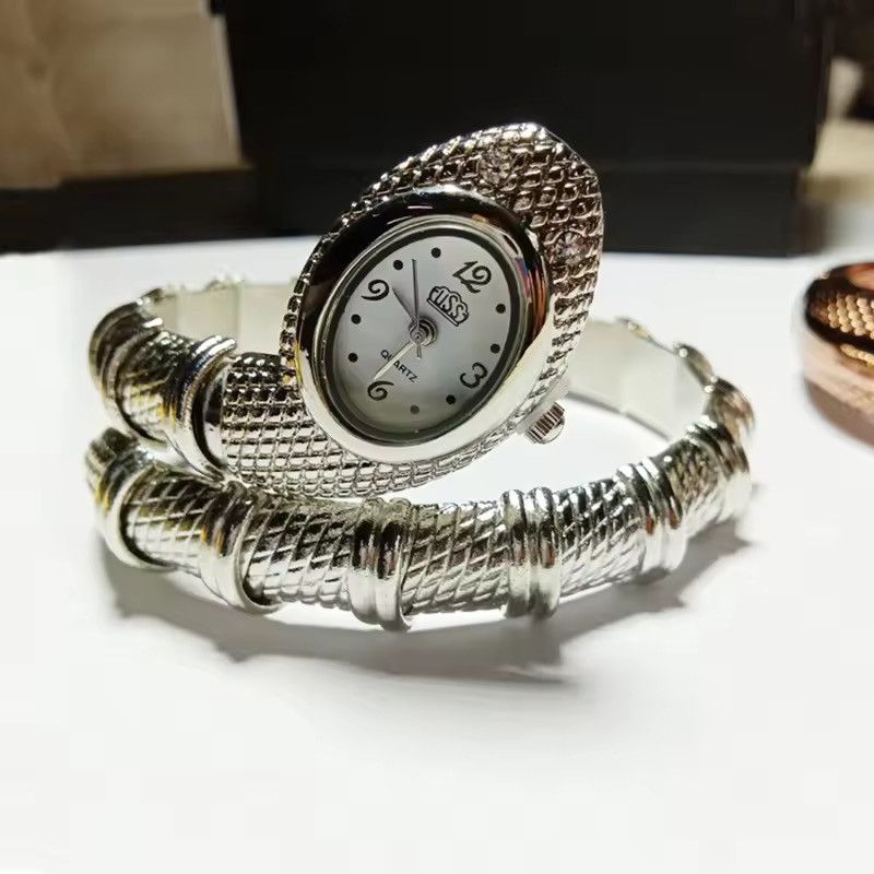 Jewelry Industrial Bracelet Watch - Cyber-Metal Mesh Timepiece Size ONE SIZE - 2 Thumbnail