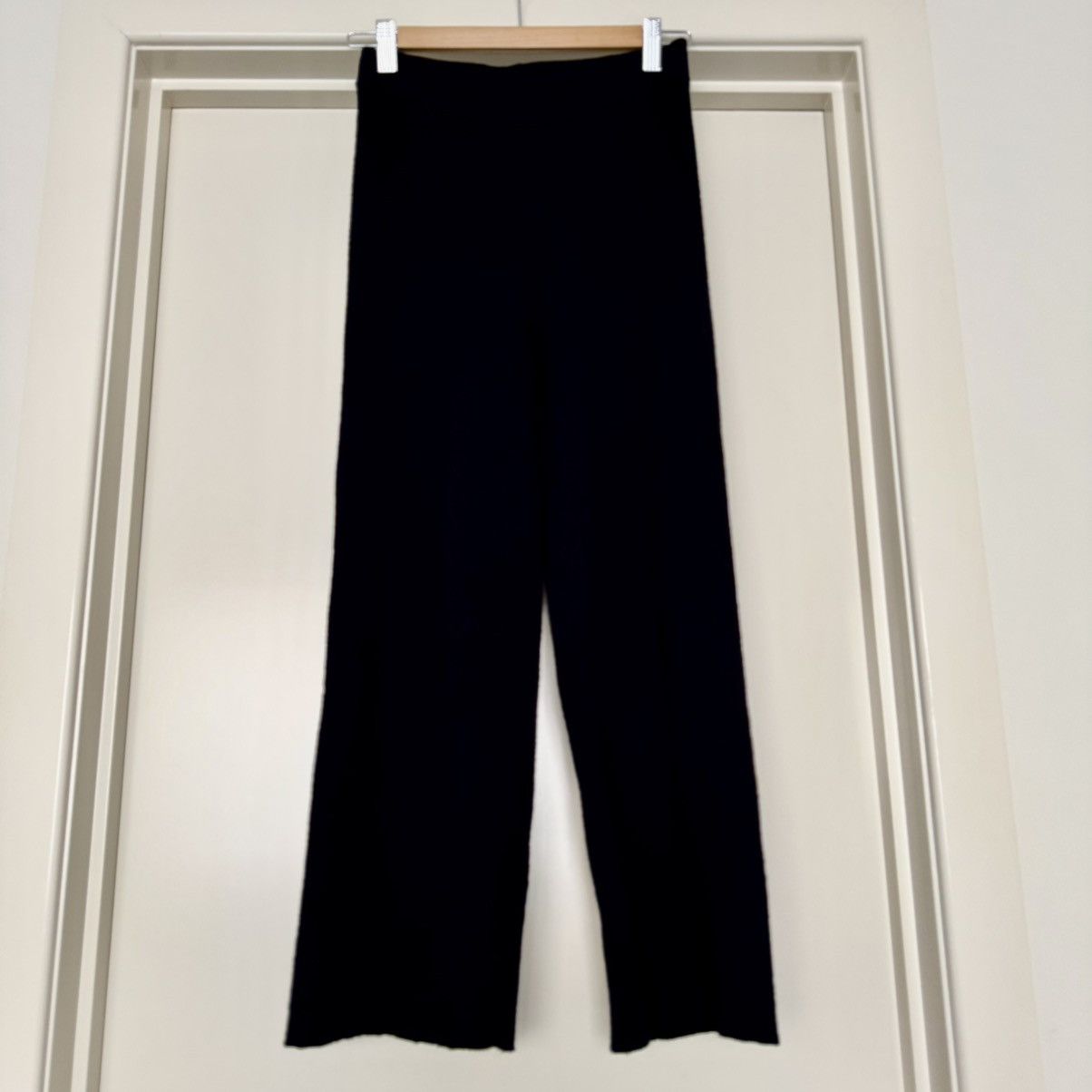 Other Seed Ribbed Cotton Nylon Knit Cropped Pants Size 27" / US 4 / IT 40 - 2 Thumbnail