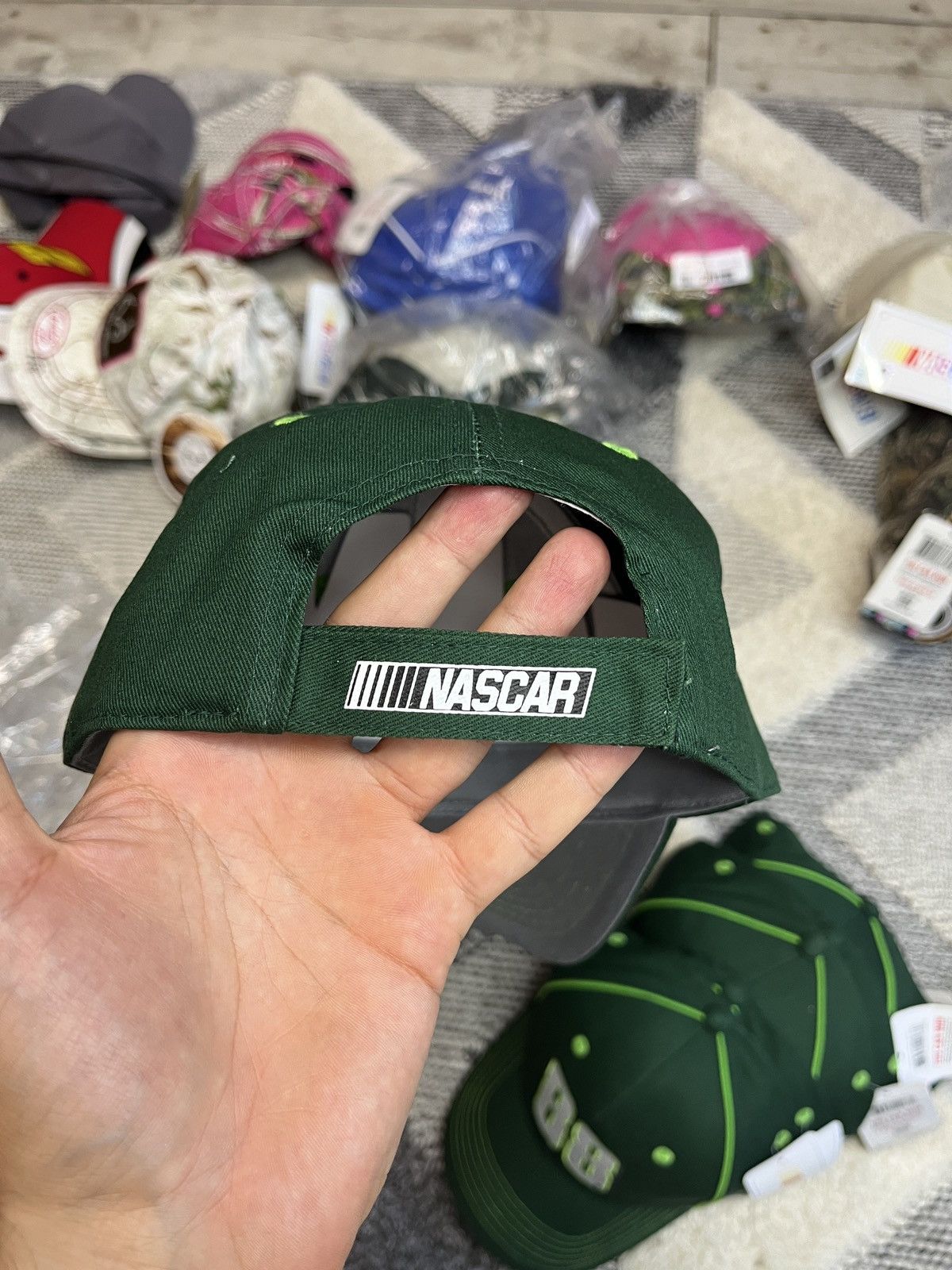 NASCAR NASCAR RACING GREEN CAP HAT Size ONE SIZE - 3 Thumbnail