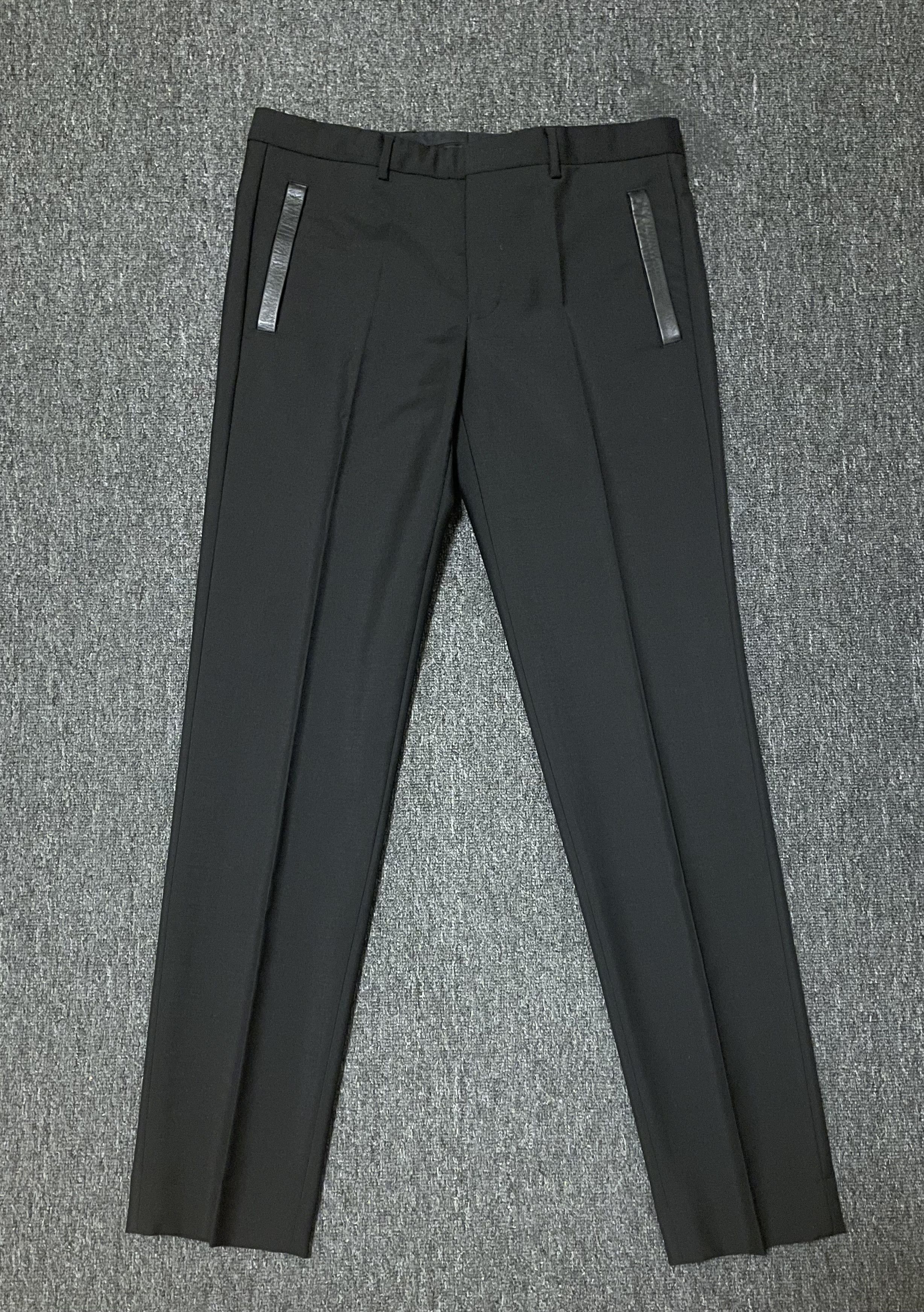 image of Givenchy Wool Pants Size 50 in Black, Men's