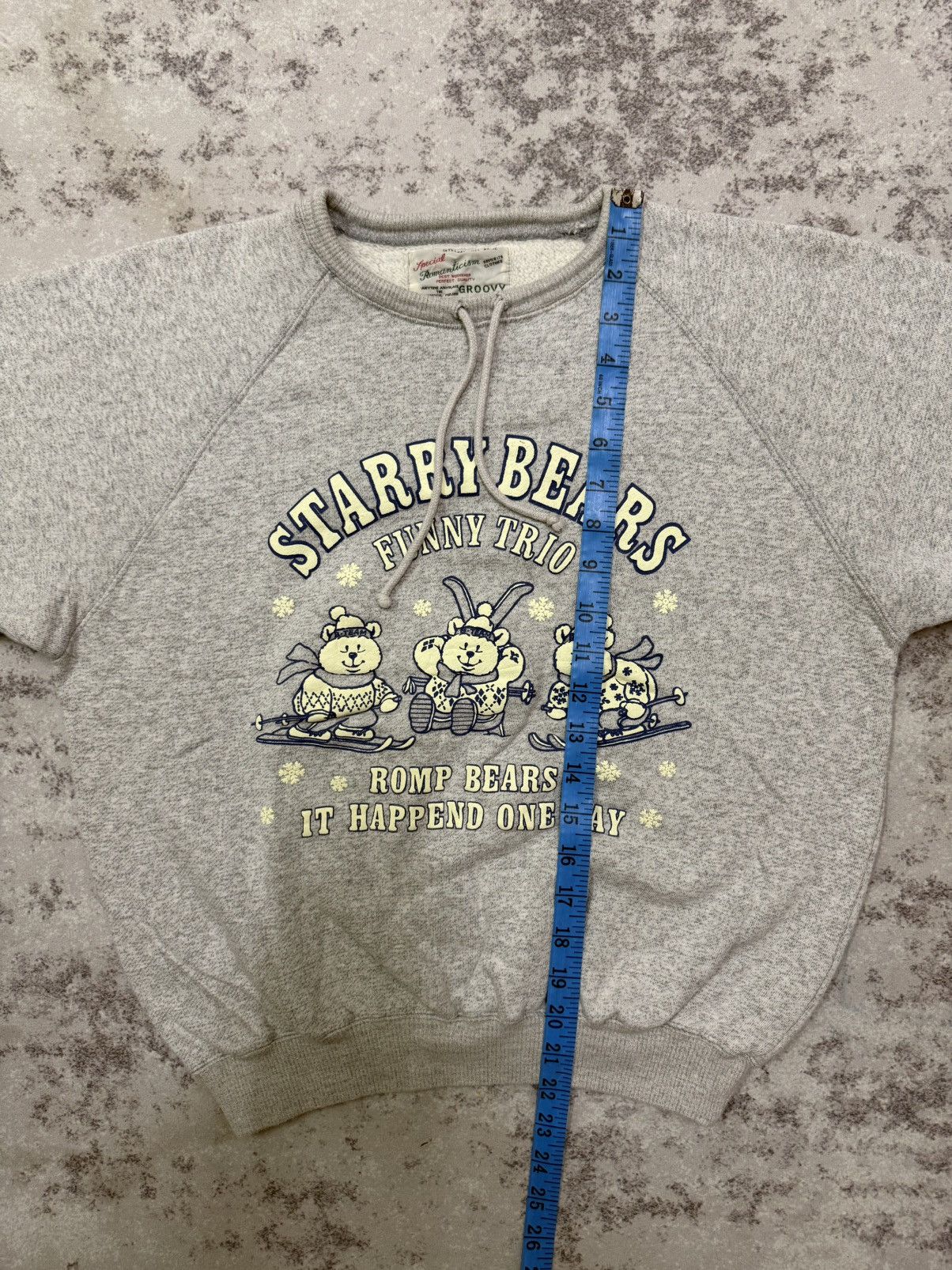 Vintage Vintage Groovy Starry Bears Funny Trio Cropped Sweatshirt Size S / US 4 / IT 40 - 12 Thumbnail