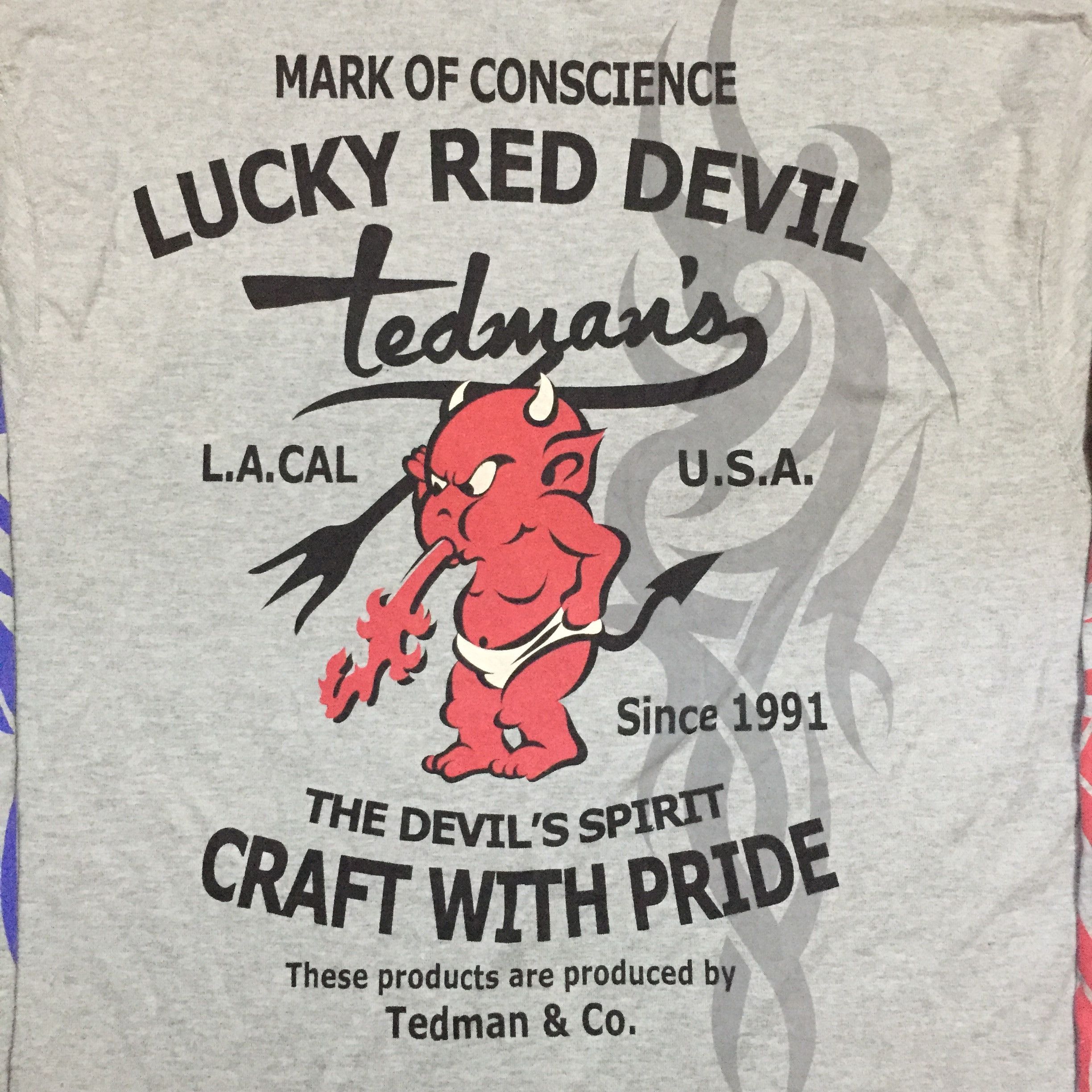 Tedman Japanese Brand Ted Company Ted Man The Devil's Spirit Tees Size US M / EU 48-50 / 2 - 3 Thumbnail