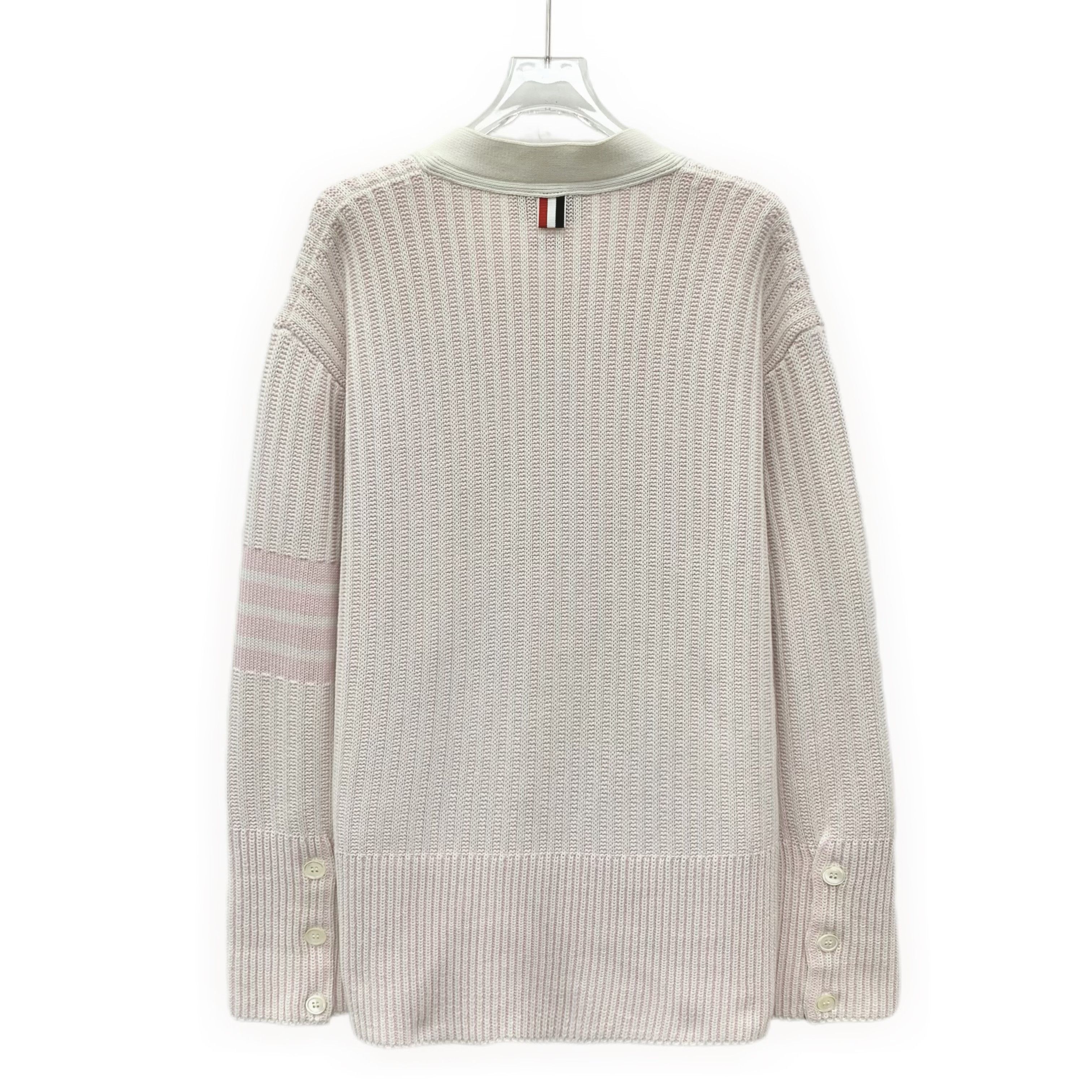 Thom Browne Thom Browne Four-Bar Cardigan Pink (1) Size M / US 6-8 / IT 42-44 - 2 Thumbnail