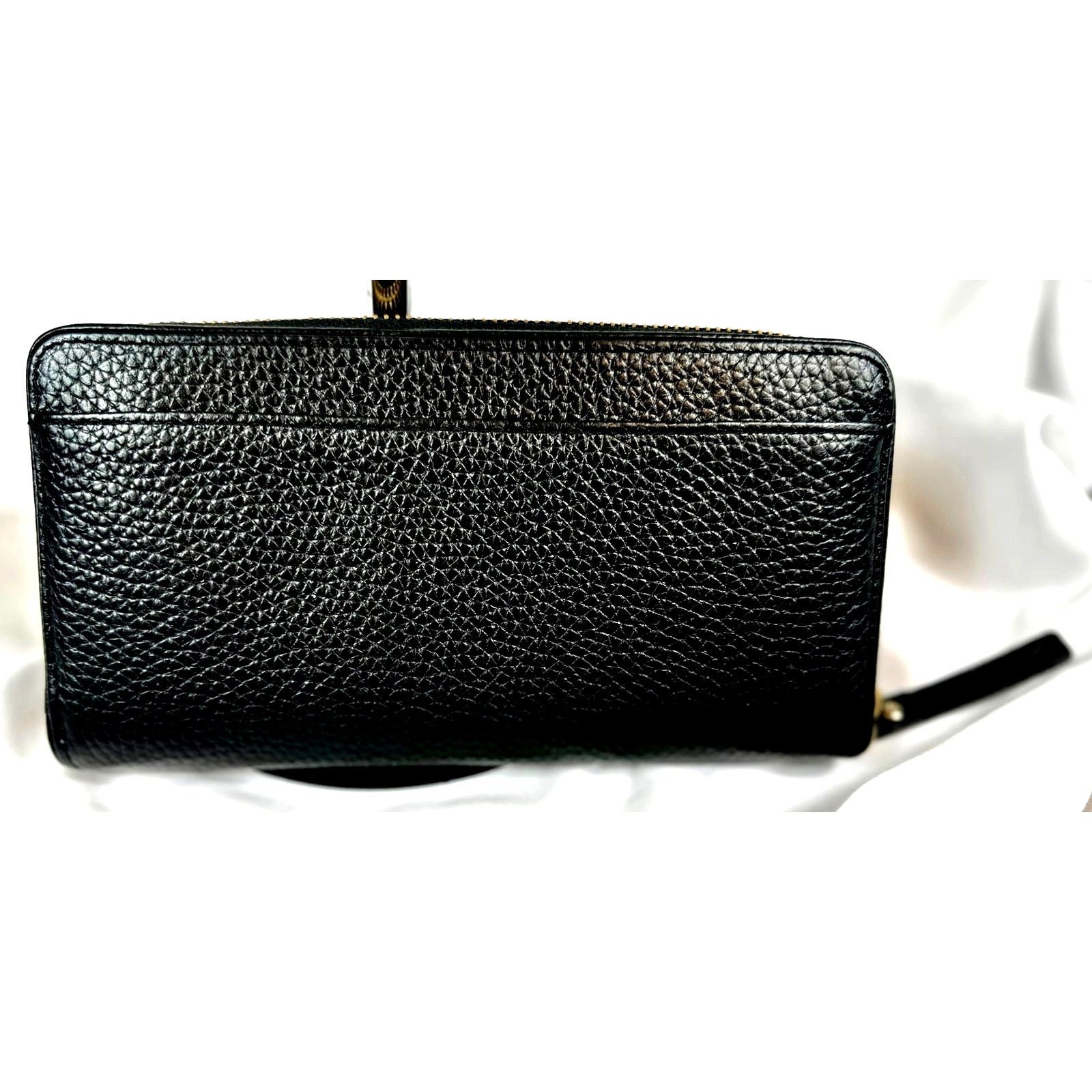 Kate Spade Kate Spade Chester St Pebble Leather Zip Around Wallet Black Size ONE SIZE - 5 Thumbnail