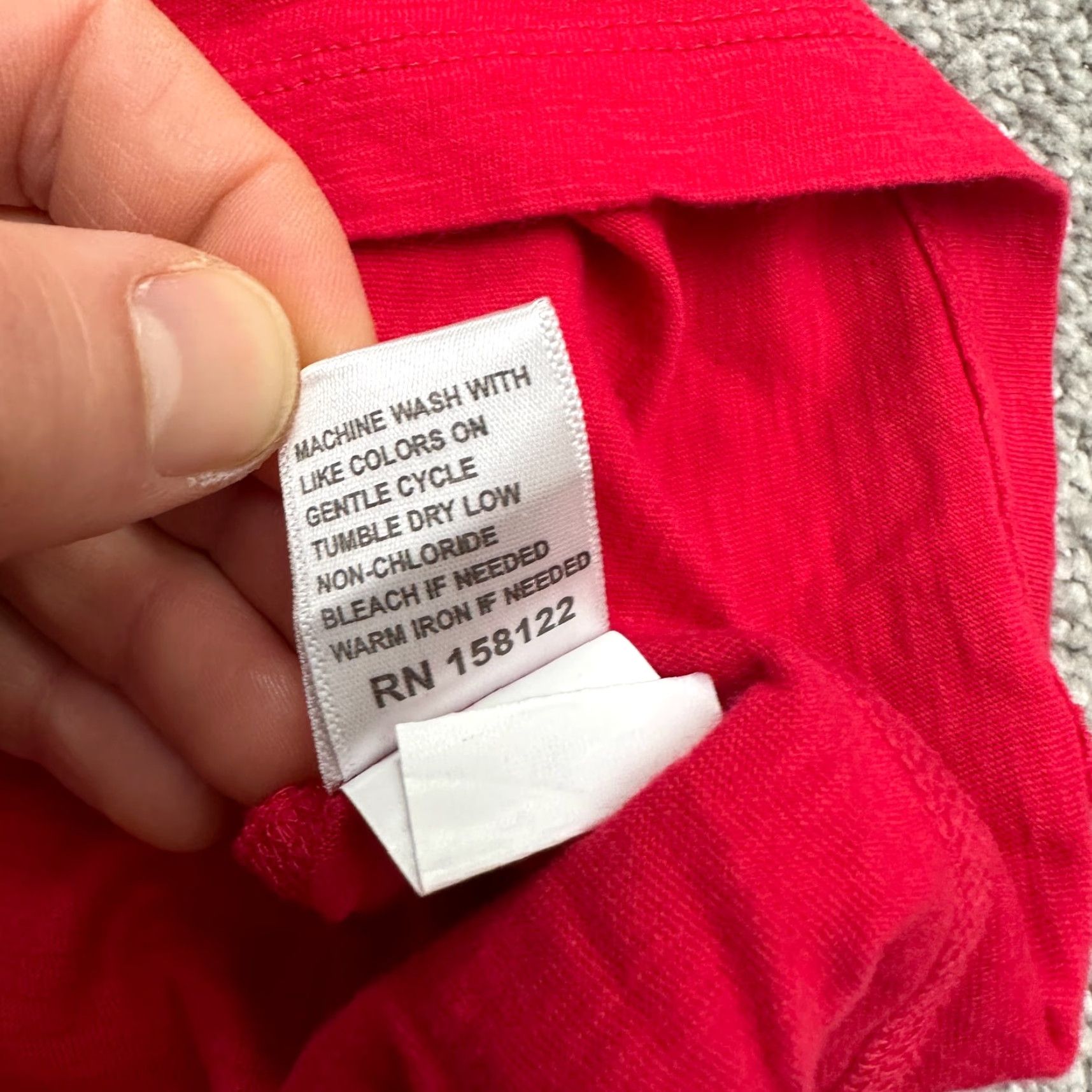 Vintage AP.NY Long Sleeve T-Shirt Womens Medium Red Round Neck 100% Cotton Casual Tee Size M / US 6-8 / IT 42-44 - 6 Thumbnail