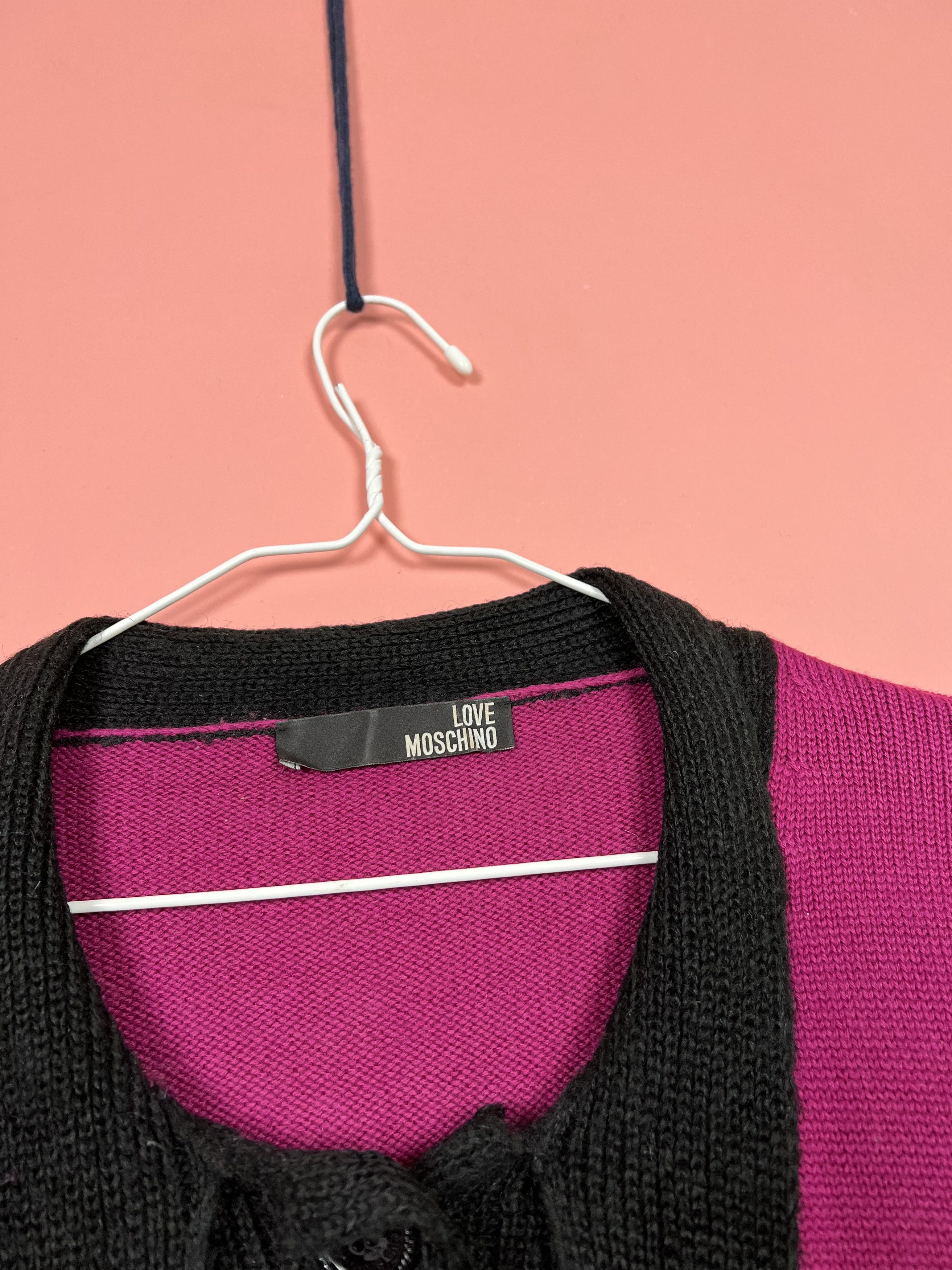 Moschino Moschino love rare VTG vintage knit cardigan luxury Size M / US 6-8 / IT 42-44 - 4 Thumbnail