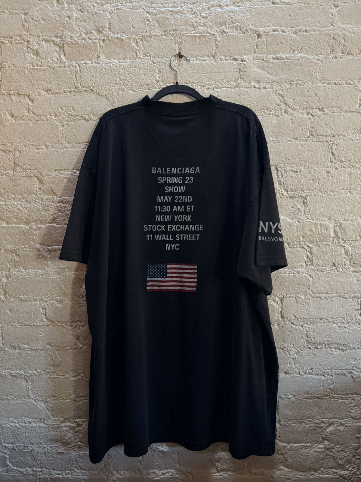 Balenciaga SS23 NY Stock Exchange Tee Size US XL / EU 56 / 4 - 6 Thumbnail