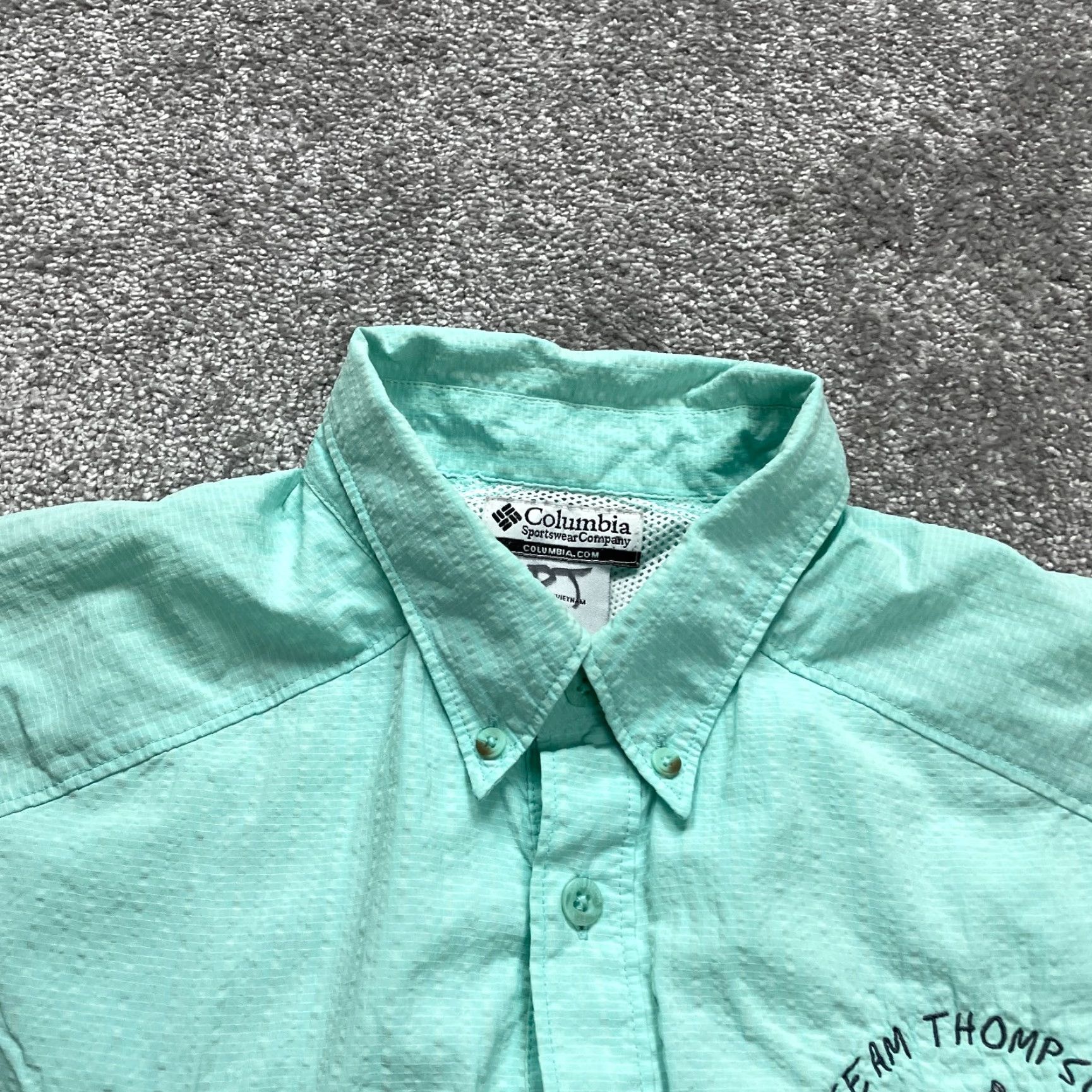 Vintage VINTAGE Columbia PFG Team Thompson Shirt Mens Large Green Button-Down Short Sleeve Fishing Outdoor Classic Size US L / EU 52-54 / 3 - 3 Thumbnail