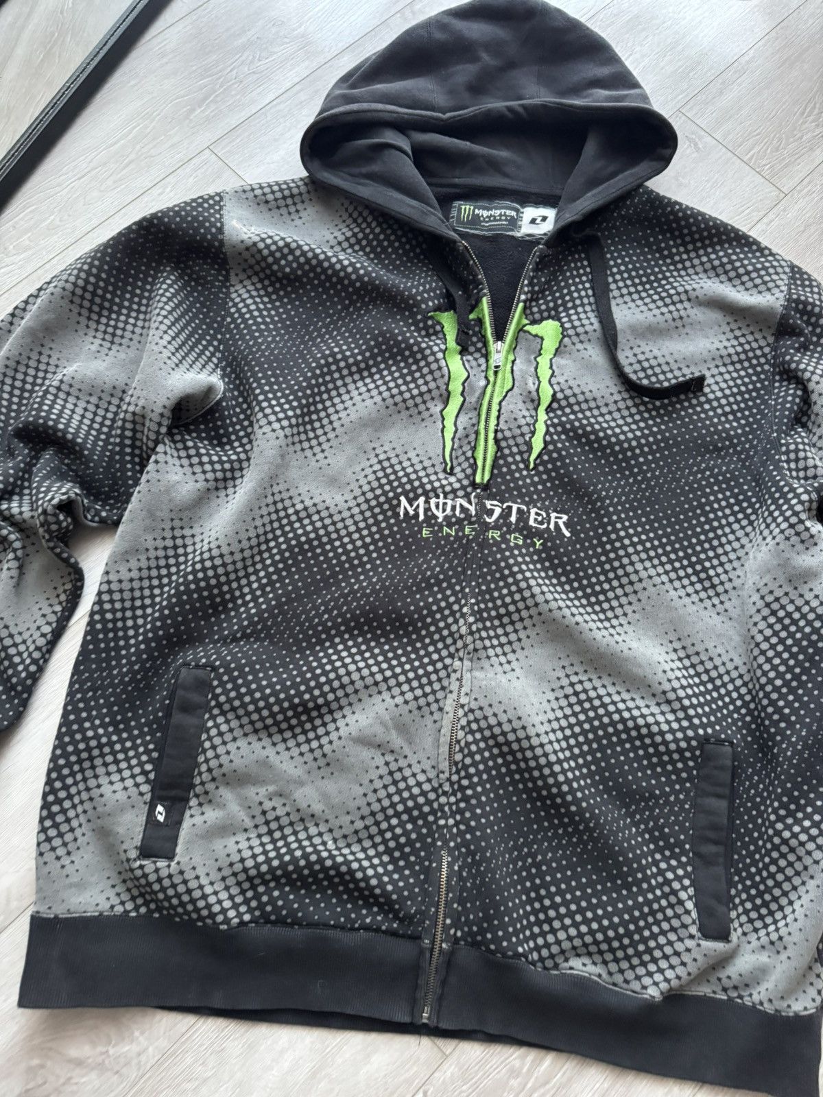 Fox Racing Rare FOX RACING X MONSTER Distressed Zip hoodie Size US M / EU 48-50 / 2 - 3 Thumbnail