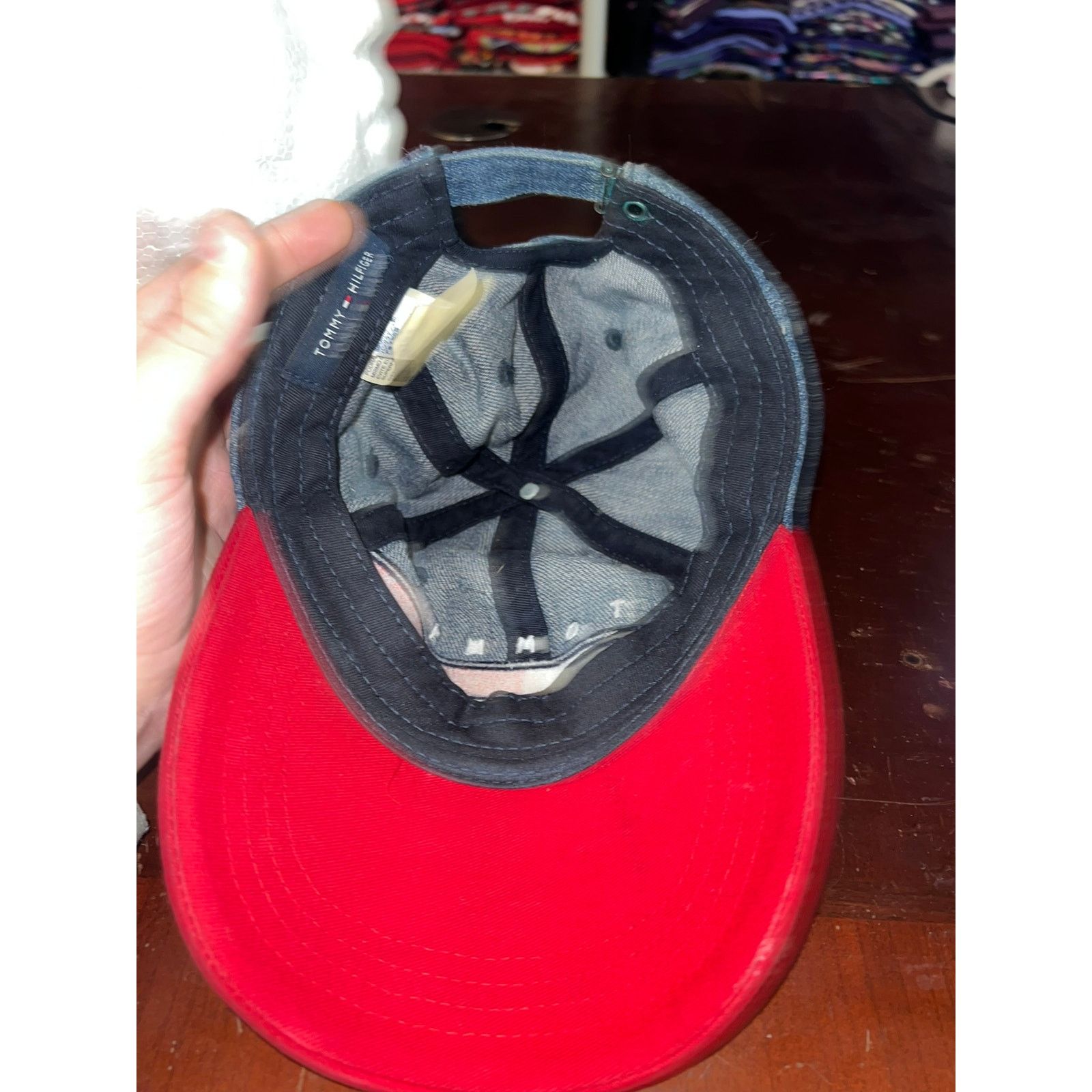 Tommy Hilfiger Tommy Hilfiger Denim Hat Cap Blue Red Headwear TH Size ONE SIZE - 6 Thumbnail