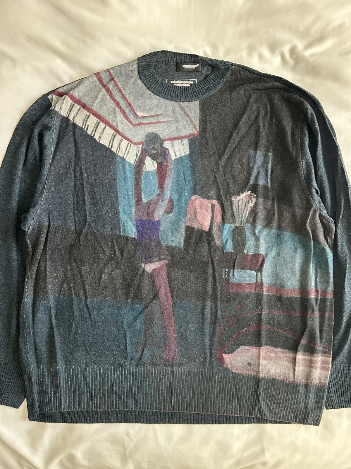 Undercover Undercover Knit Rayon Sweater Paper Japan UC1D4905 Size US XL / EU 56 / 4 - 1 Thumbnail