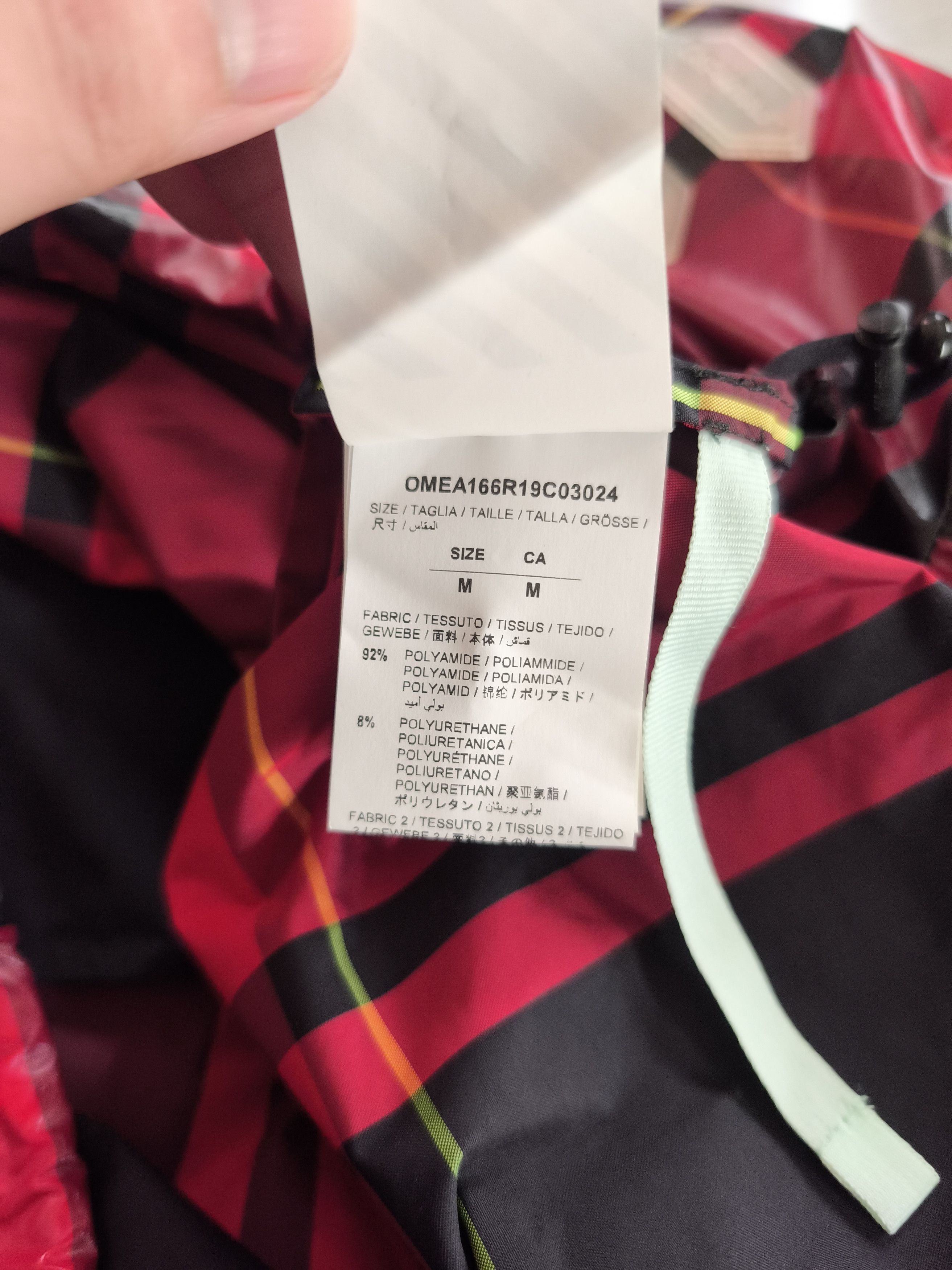 Off-White Off-White Red Checked Anorak Jacket - 19ss Size US M / EU 48-50 / 2 - 16 Thumbnail