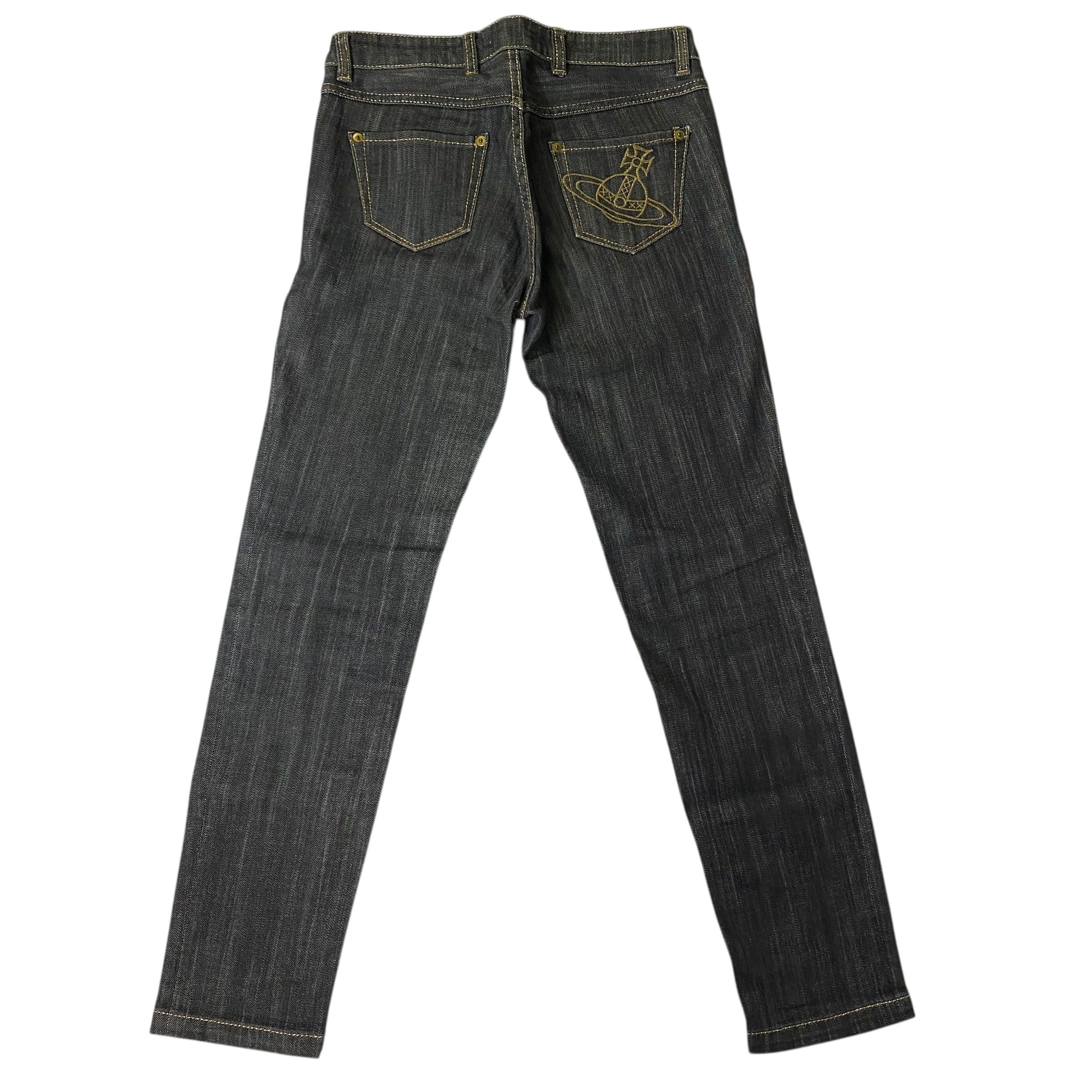 Vivienne Westwood Vivienne Westwood Black Denim Pants Size 2 Size 26" / US 2 / IT 38 - 2 Thumbnail
