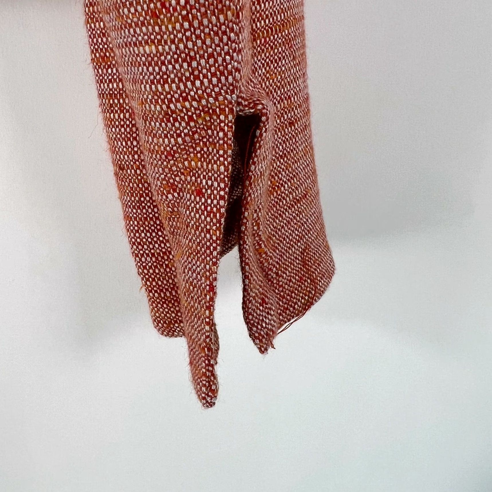 Vintage Valerie Stevens Women's Blazer Orange Lined Pockets Woven Textured Size 6 Size M / US 6-8 / IT 42-44 - 5 Thumbnail