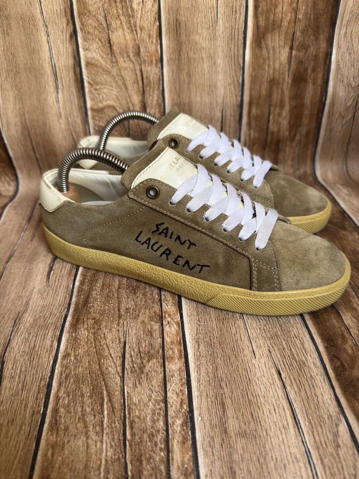 Hedi Slimane × Saint Laurent Paris court classic trainers Size US 7.5 / IT 37.5 - 1 Thumbnail