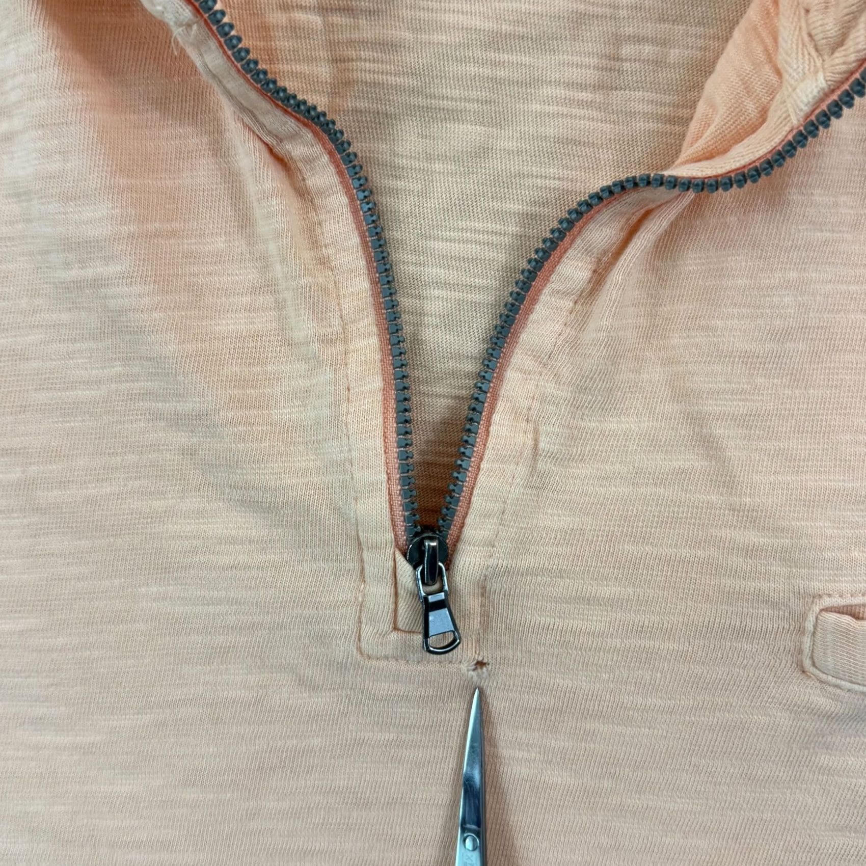 johnnie-O johnnie-O Shirt Mens XL Peach Long Sleeve 1/4 Zip Pocket Surf Pullover Preppy Size US XL / EU 56 / 4 - 7 Thumbnail