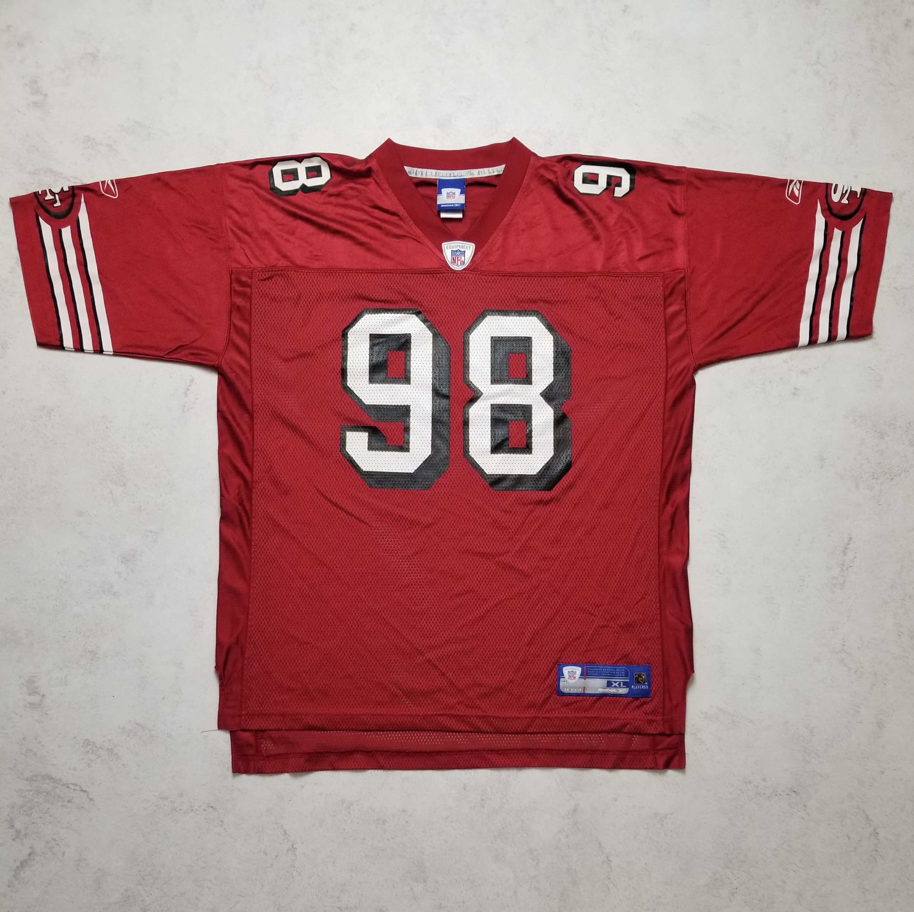 Reebok VTG San Francisco 49ers Julian Peterson #98 NFL Jersey Size US XL / EU 56 / 4 - 2 Thumbnail