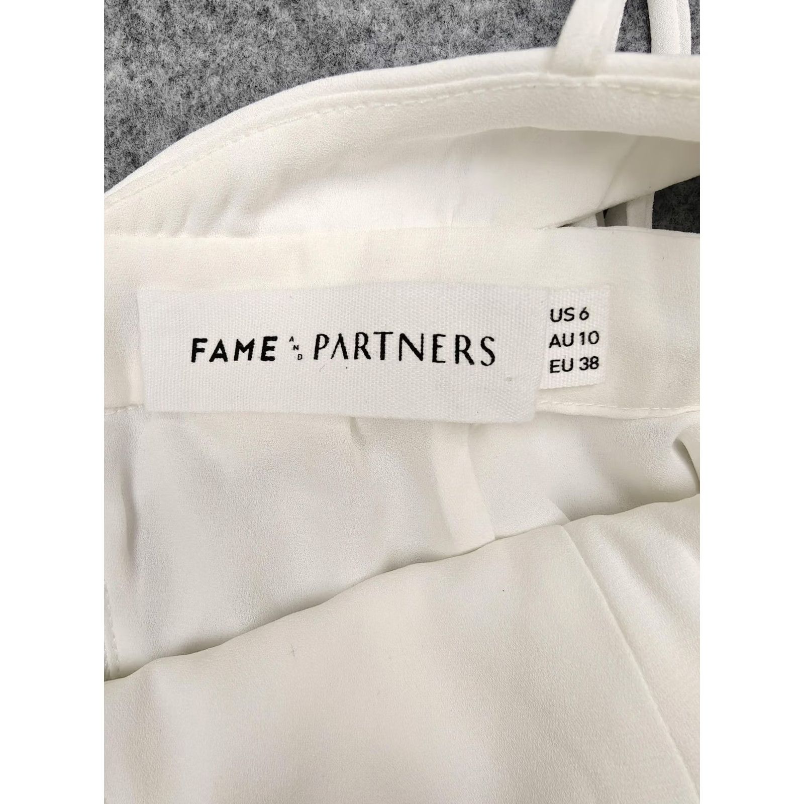 Vintage Fame And Partners Dress Womens 6 White Sweetheart Cutout Mermaid Maxi Gown Size M / US 6-8 / IT 42-44 - 6 Thumbnail