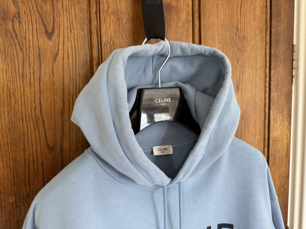 Celine Celine blue black logo hoodie Hedi Slimane grail Size US L / EU 52-54 / 3 - 11 Thumbnail
