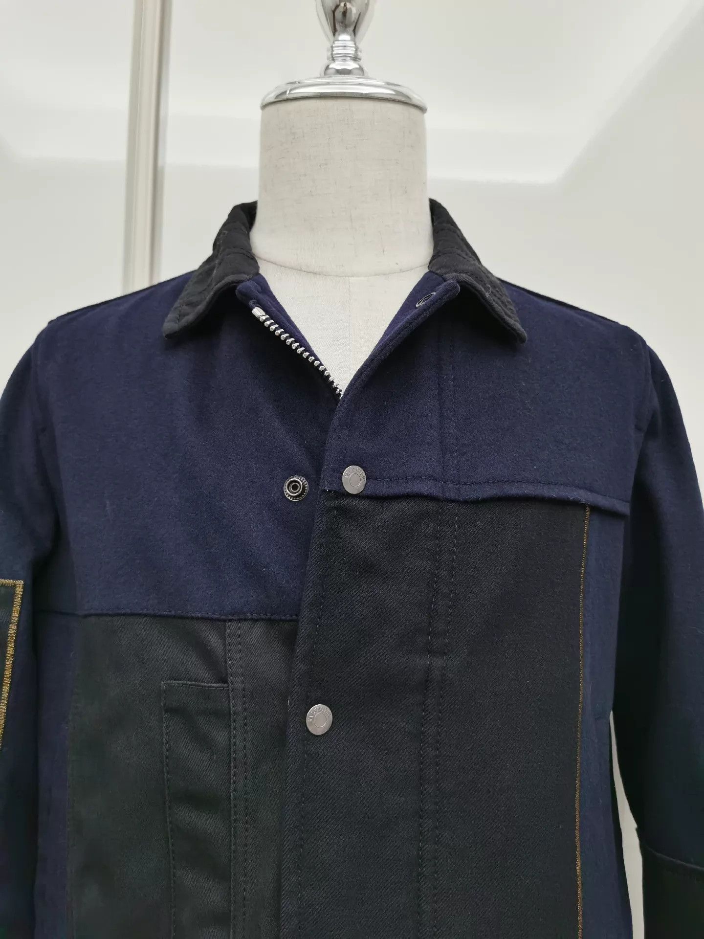 Valentino Valentino Mixed Fabric Paneled Jacket 48 Size US M / EU 48-50 / 2 - 4 Thumbnail