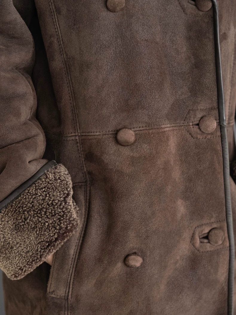 Kenzo KENZO Brown suede plush coat vintage Size XS / US 0-2 / IT 36-38 - 6 Thumbnail
