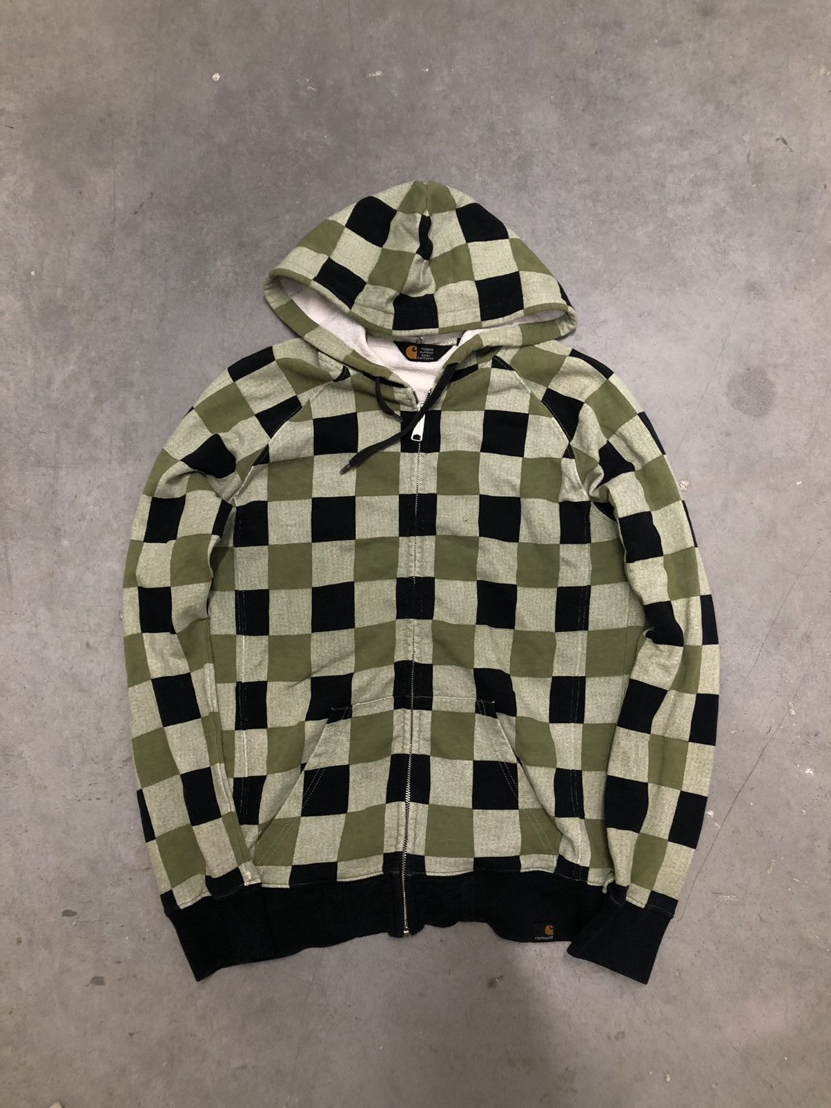 Carhartt × Vintage Carhartt Hooded Mellow Jacket Zip Workwear Size US M / EU 48-50 / 2 - 1 Thumbnail