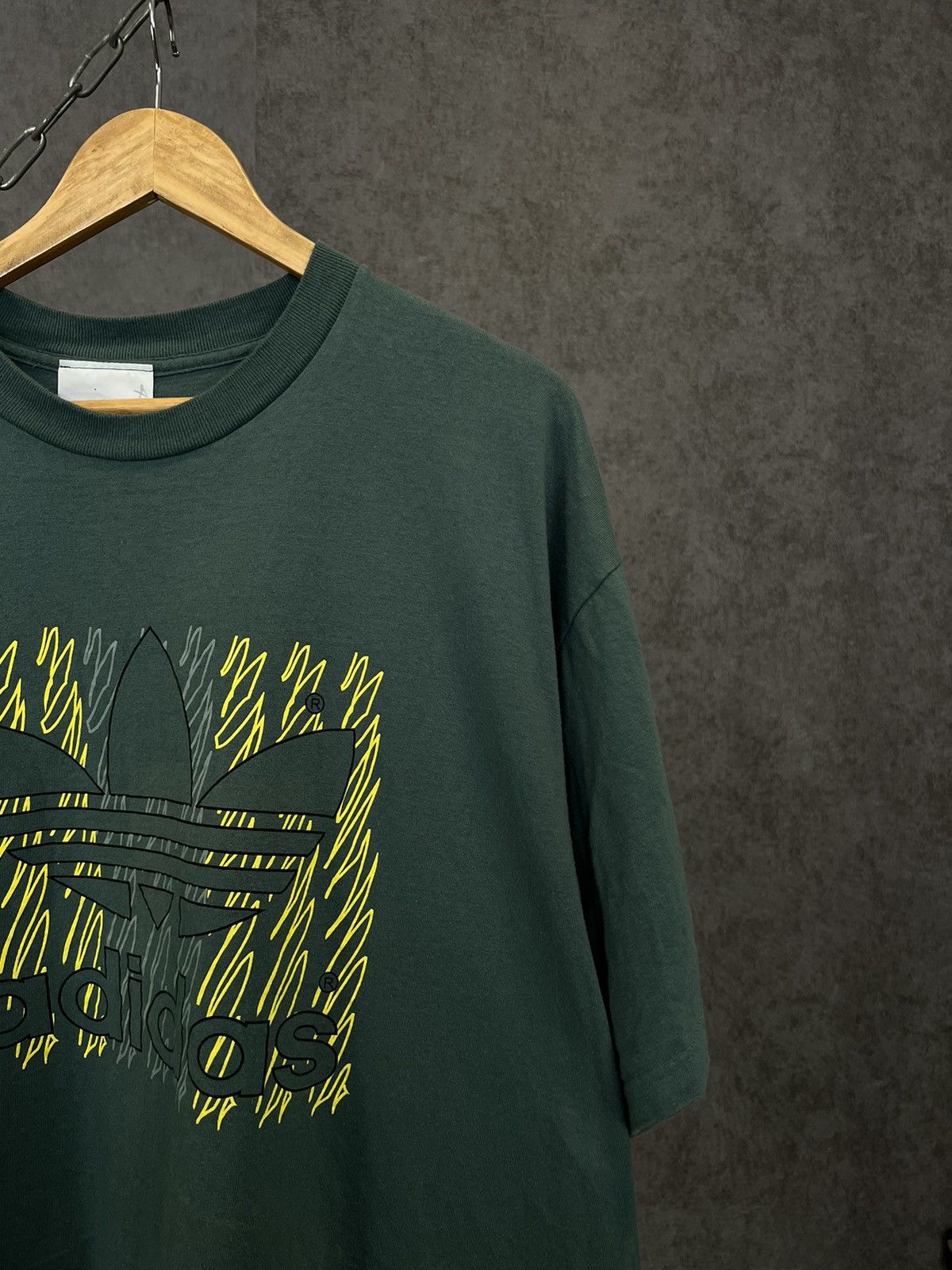 Adidas × Vintage Adidas vintage big center logo single stitch tee Size US XL / EU 56 / 4 - 2 Thumbnail