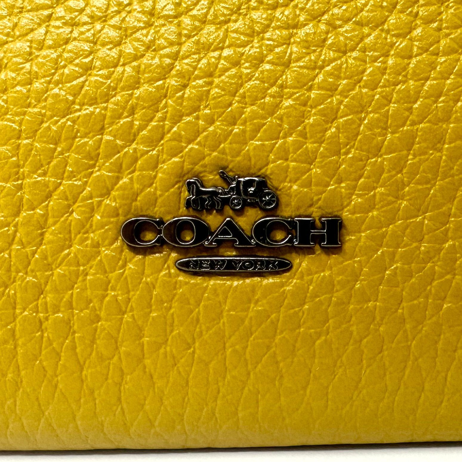 Coach Peanuts Corner Zip Wristlet Snoopy Present Motif CF215