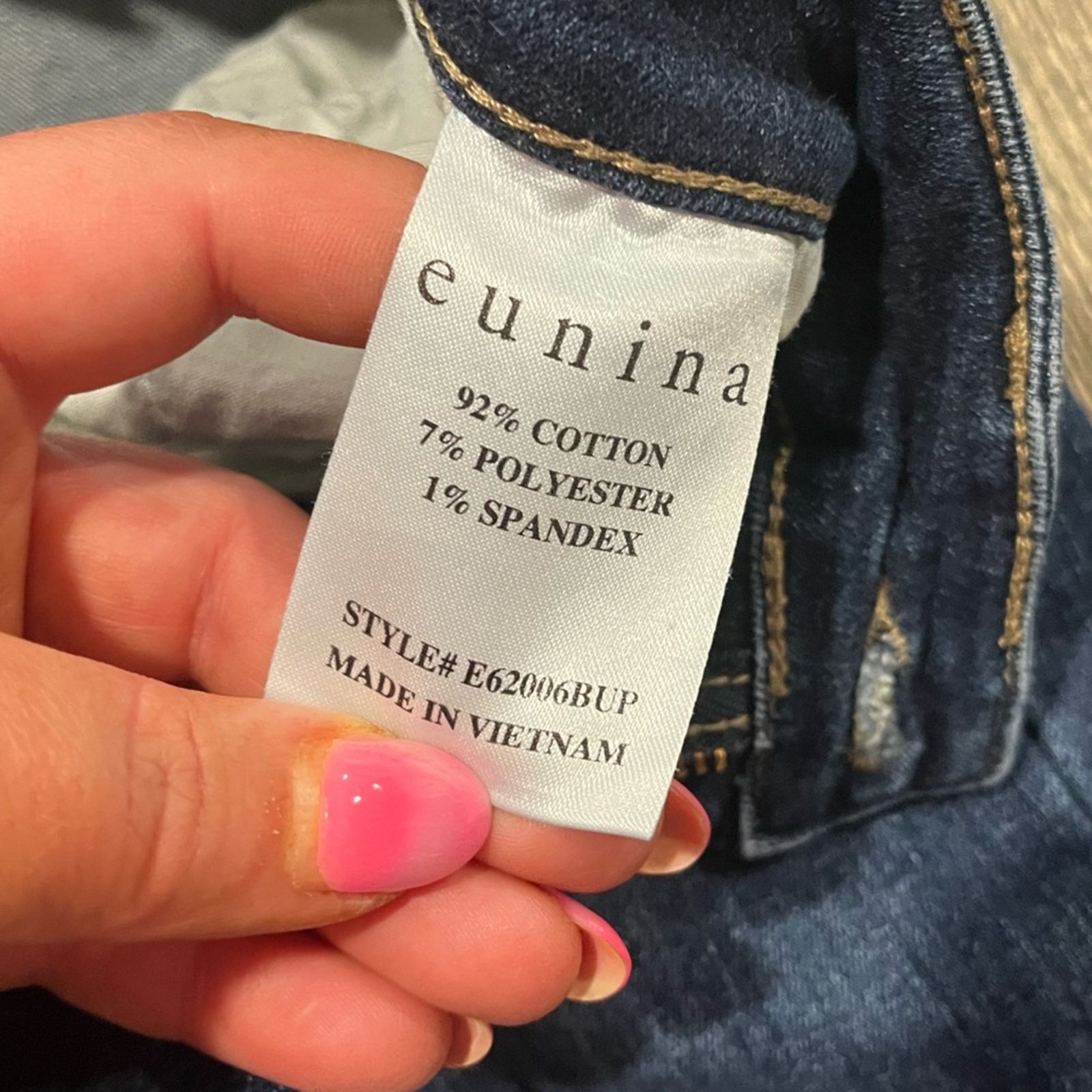 Vintage Cunina Super High Rise Ankle Skinny Jeans Distressed Size 7 Size 28" / US 6 / IT 42 - 8 Thumbnail