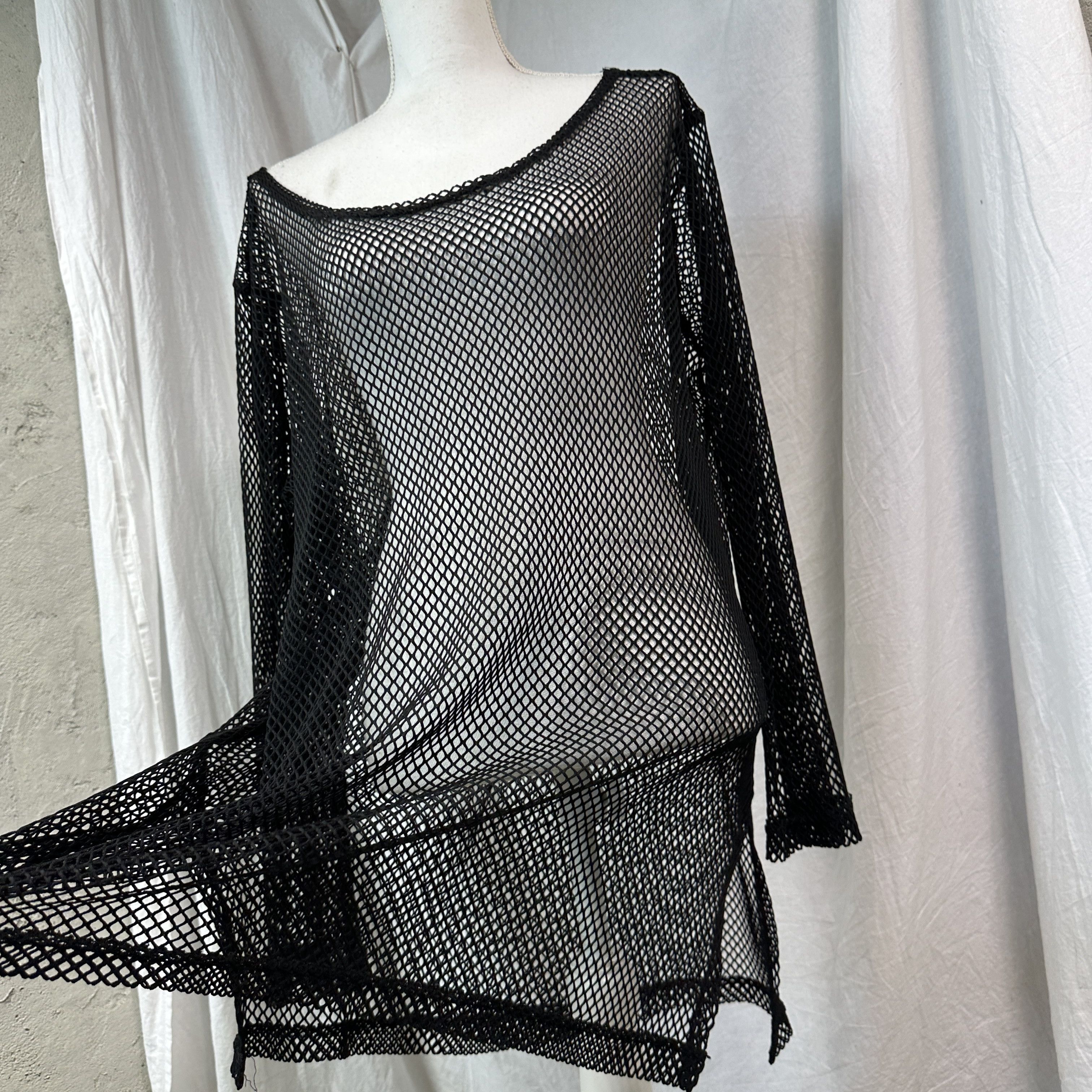 Vintage Vintage Avant Garde Layering Mesh Crochet Top / Dress 00s Size XL / US 12-14 / IT 48-50 - 4 Thumbnail