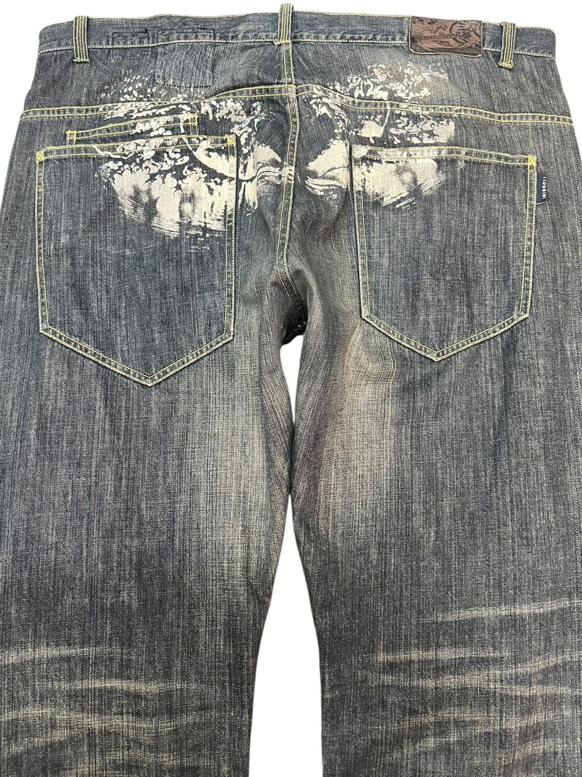 Le Grande Bleu (L.G.B.) Vintage Namitatsu Baggy Karakuri Tamashi Style Denim Size US 44 / EU 60 - 6 Thumbnail