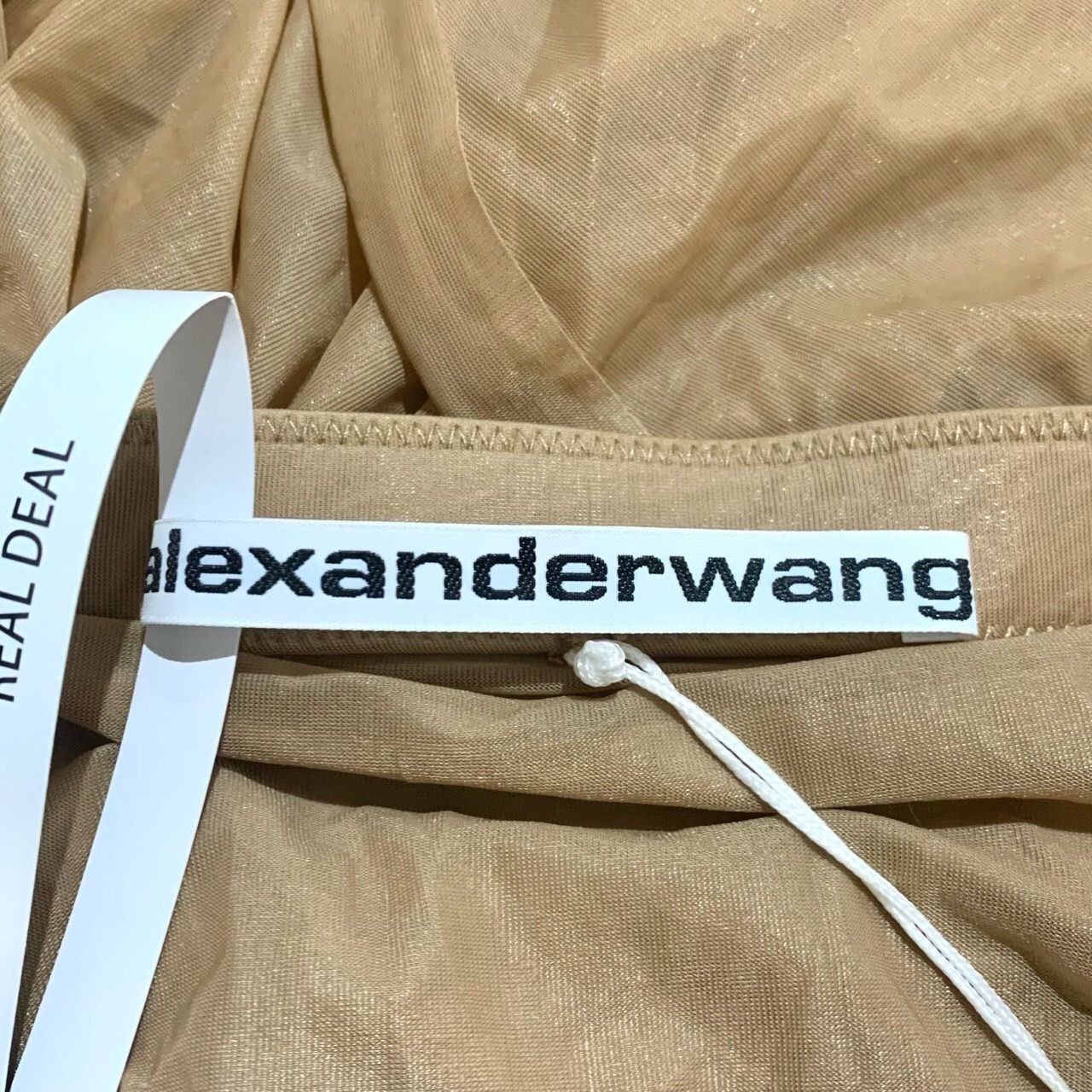 Alexander Wang Alexander Wang Womens Ruched Coffee Wrap Skirt L Polyamide/E Size 38" / US 16 / IT 52 - 2 Thumbnail